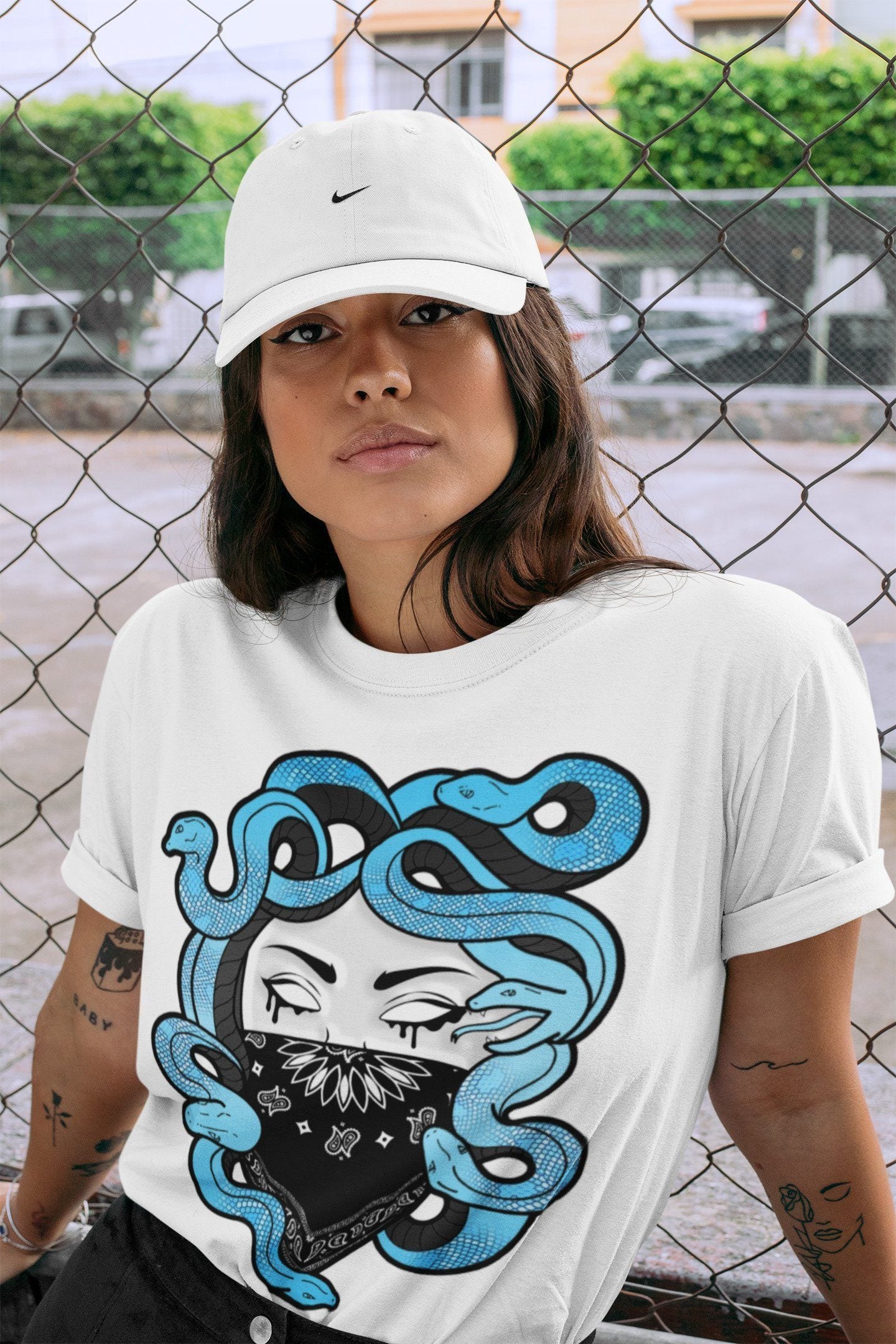 Yeezy 700 Bright Cyan Shirt To Match Jordans Medusa Sneaker Tees Yeezy 700 Bright Cyan Drip Gear Zone Sneaker Matching Clothing Unisex Shirts