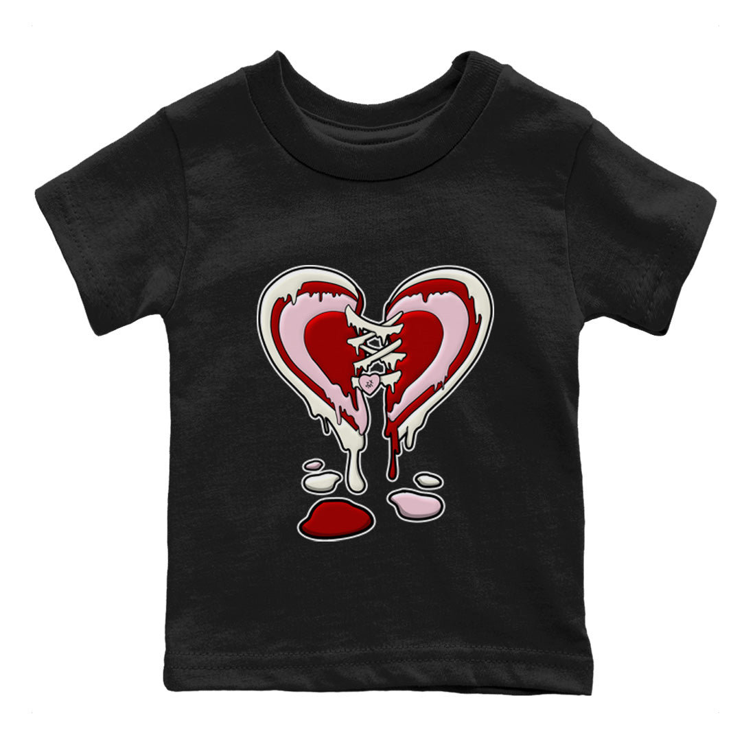 Air Force 1 Valentines Day Sneaker Match Tees Melting Heart Sneaker Tees Air Force 1 Valentines Day Jordan to match sneaker T-Shirt Kids Shirts