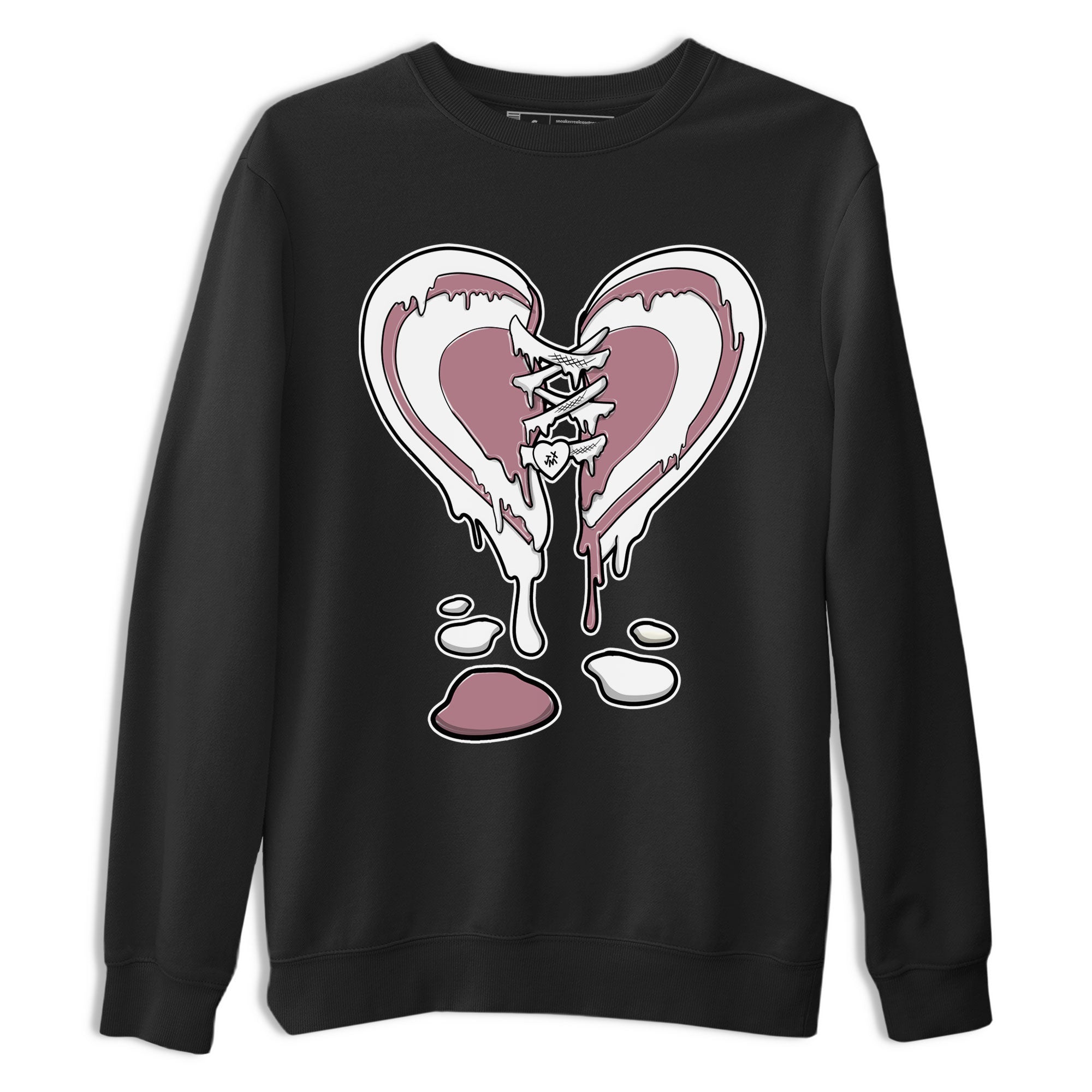 Air Jordan 1 High OG WMNS Mauve shirt to match jordans Melting Heart crew neck streetwear t-shirt Air Jordan 1 Mauve Drip Gear Zone Unisex Black 2 Sneaker Matching Tee
