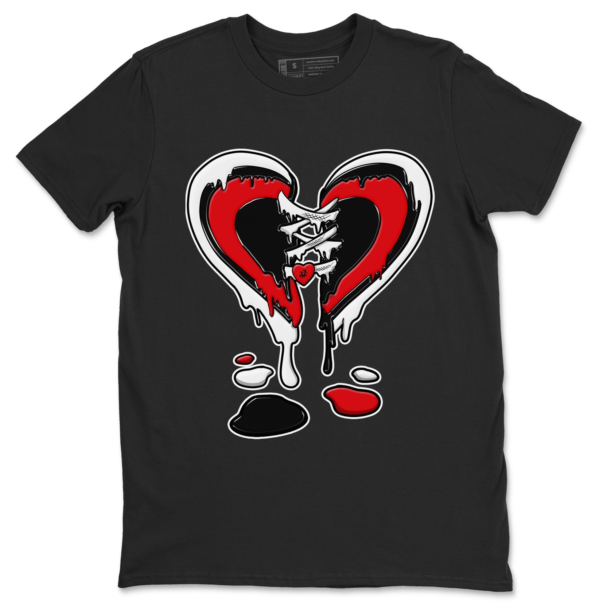 Air Jordan 6 Toro Bravo Sneaker Match Tees Melting Heart Streetwear Sneaker Shirt AJ6 Toro Bravo Sneaker Release Tees Unisex Shirts Black 2