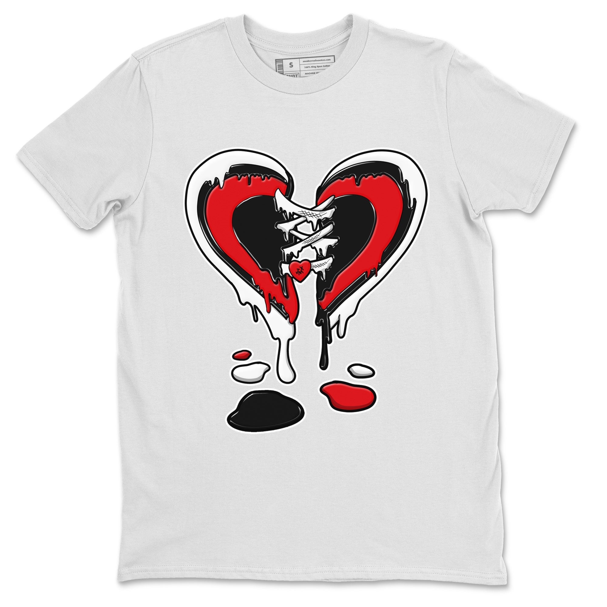 Air Jordan 6 Toro Bravo Sneaker Match Tees Melting Heart Streetwear Sneaker Shirt AJ6 Toro Bravo Sneaker Release Tees Unisex Shirts White 2