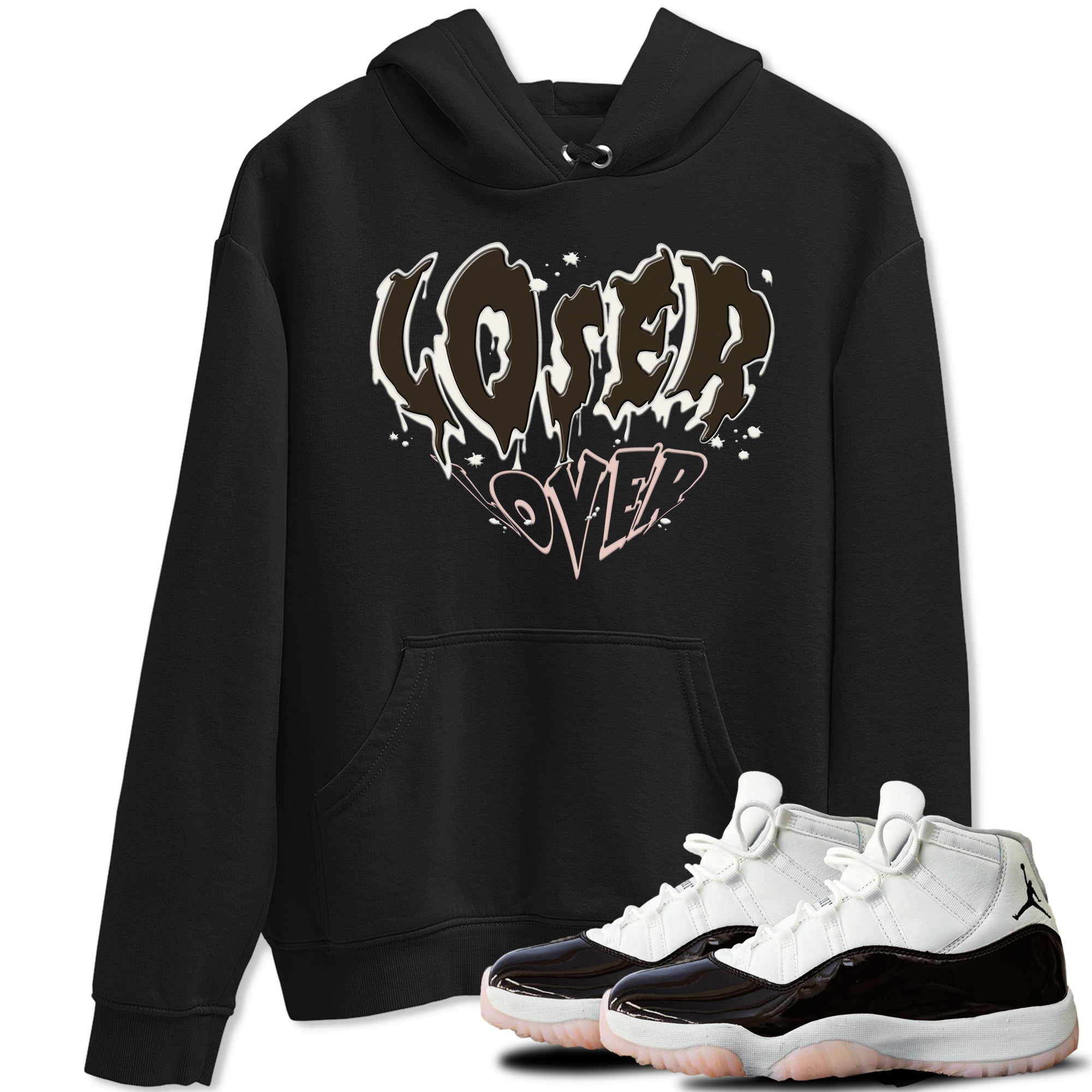 11s WMNS Neapolitan shirt to match jordans Melting Loser Lover sneaker tees Air Jordan 11 Neapolitan Drip Gear Zone Sneaker Matching Shirt Unisex Black 1 T-Shirt