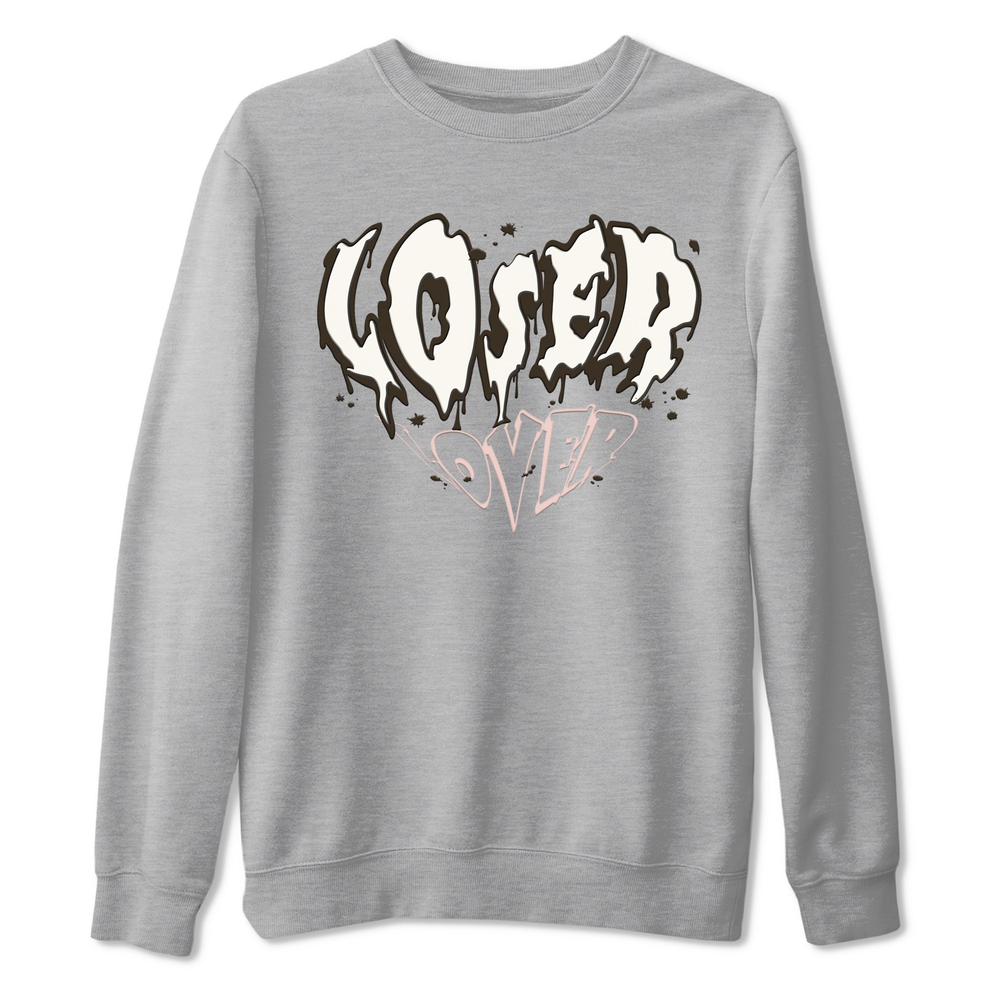 11s WMNS Neapolitan shirt to match jordans Melting Loser Lover sneaker tees Air Jordan 11 Neapolitan Drip Gear Zone Sneaker Matching Shirt Unisex Heather Grey 2 T-Shirt