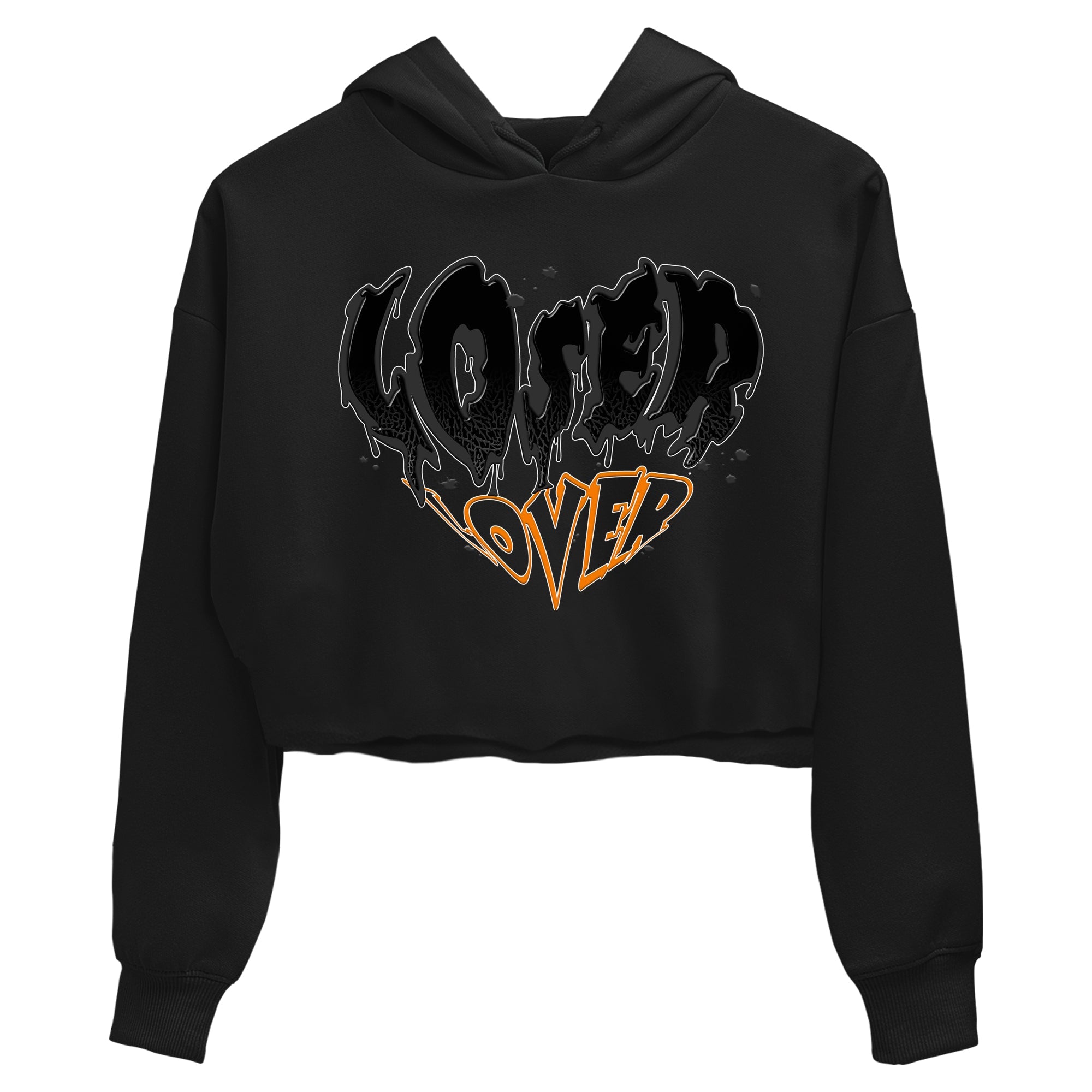 Air Jordan 3 Retro Fear shirt to match jordans Melting Loser Lover sneaker tees AJ3 Fear Drip Gear Zone Sneaker Matching Cotton Shirt Black 2 crop length shirt