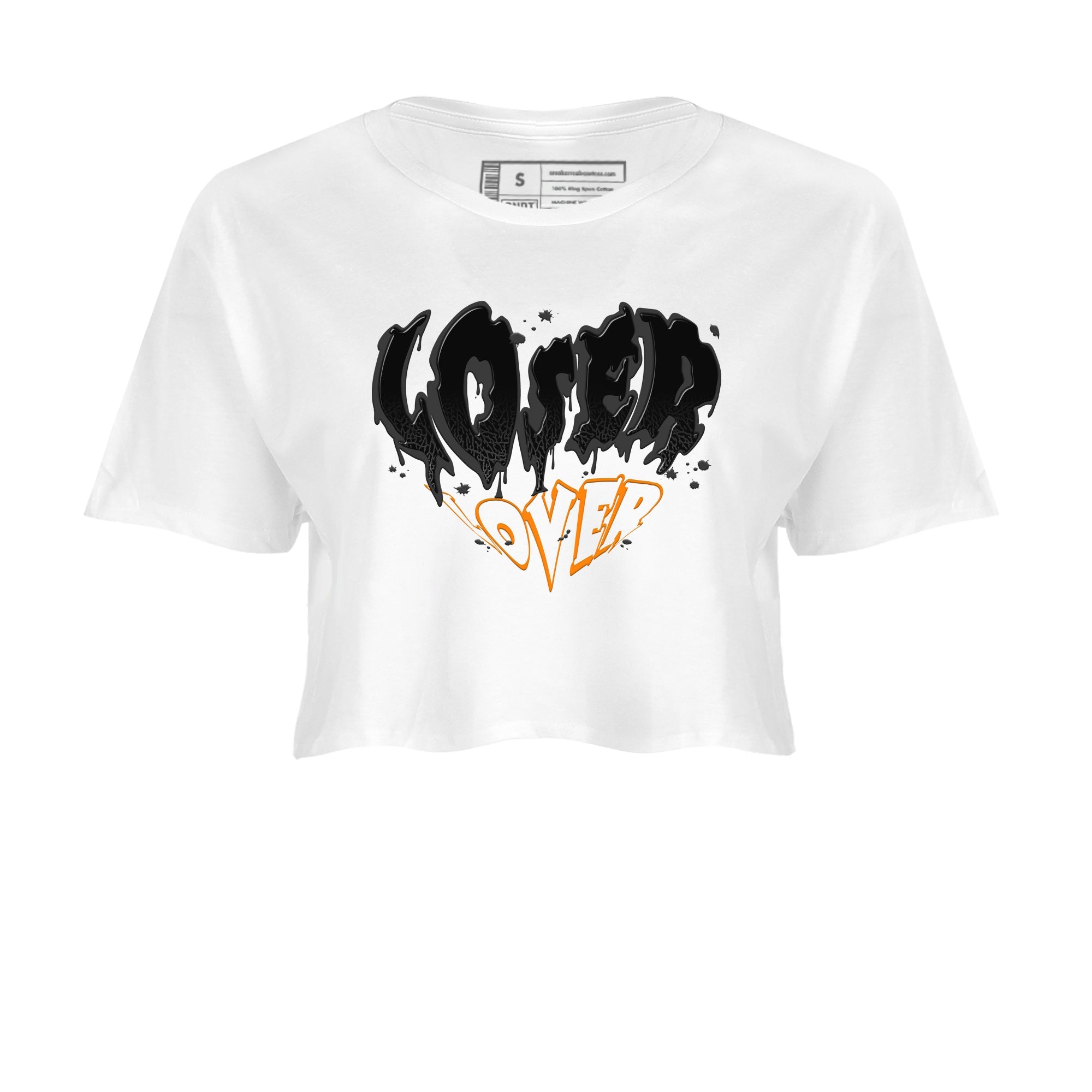 Air Jordan 3 Retro Fear shirt to match jordans Melting Loser Lover sneaker tees AJ3 Fear Drip Gear Zone Sneaker Matching Cotton Shirt White 2 crop length shirt
