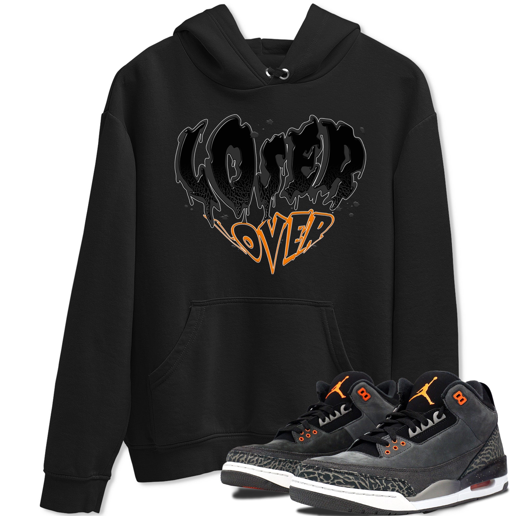 Air Jordan 3 Retro Fear shirt to match jordans Melting Loser Lover sneaker tees AJ3 Fear Drip Gear Zone Sneaker Matching Cotton Shirt unisex cotton Black 1 crew neck shirt