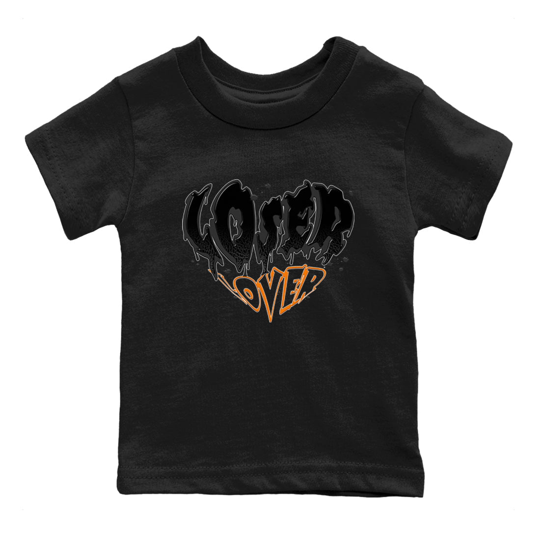Air Jordan 3 Retro Fear shirt to match jordans Melting Loser Lover sneaker tees AJ3 Fear Drip Gear Zone Sneaker Matching Cotton Shirt baby toddler Black 2 cotton Shirt