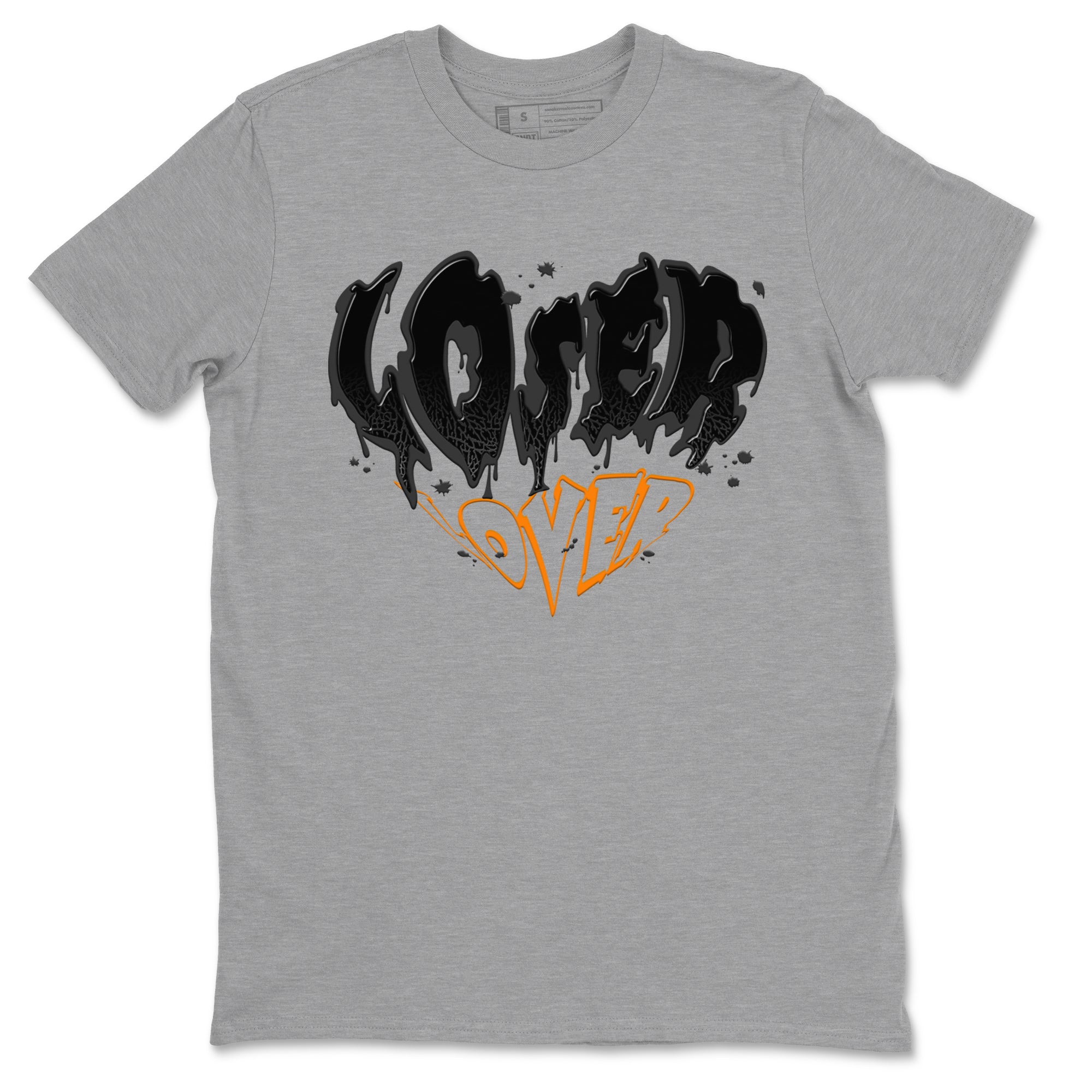 Air Jordan 3 Retro Fear shirt to match jordans Melting Loser Lover sneaker tees AJ3 Fear Drip Gear Zone Sneaker Matching Cotton Shirt unisex cotton Heather Grey 2 crew neck shirt