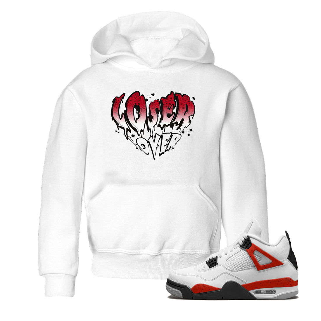 Melting Loser Lover Sneaker T-Shirt Kids - Air Jordan 4 Red Cement