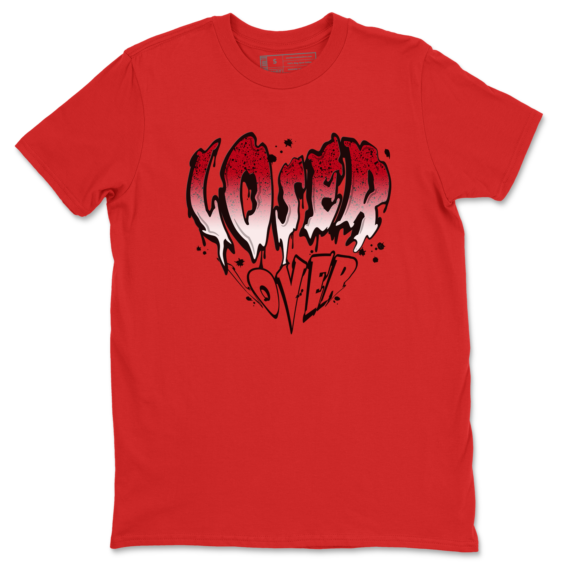 Red Cement 4 shirt to match jordans Melting Loser Lover Streetwear Sneaker Shirt Air Jordan 4 Red Cement Drip Gear Zone Sneaker Matching Clothing Unisex Red 2 T-Shirt