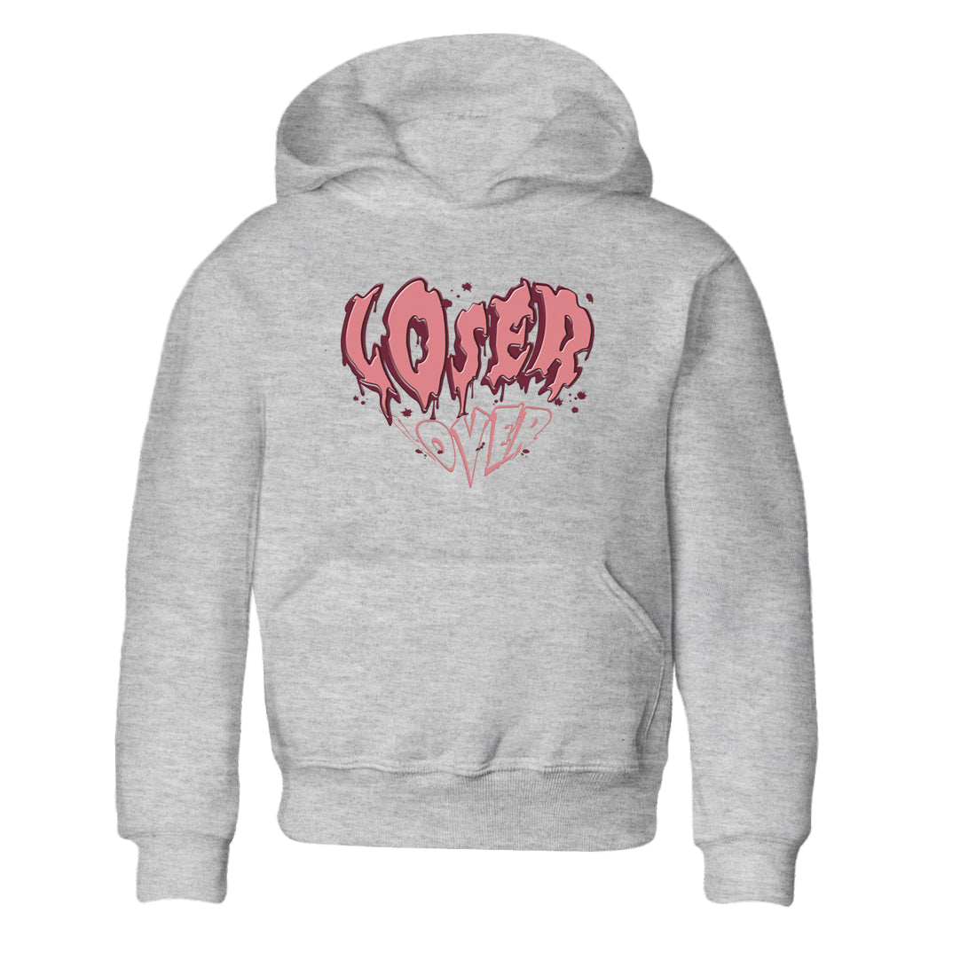 Dunk Valentine's Day shirt to match jordans Melting Loser Lover sneaker tees Dunk Low Valentines Day Drip Gear Zone baby toddler Heather Grey 2 cotton Shirt