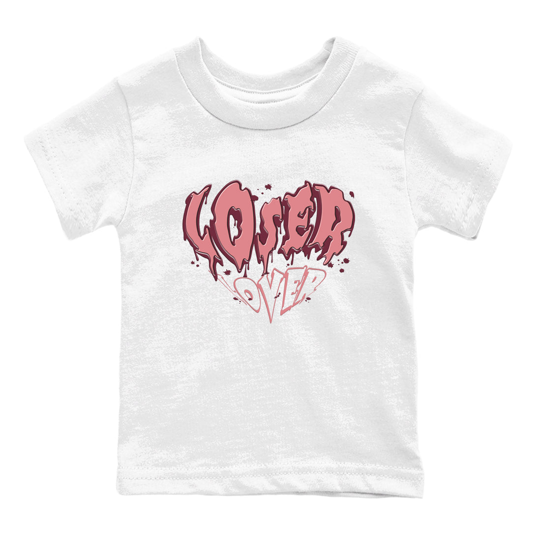 Dunk Valentine's Day shirt to match jordans Melting Loser Lover sneaker tees Dunk Low Valentines Day Drip Gear Zone baby toddler White 2 cotton Shirt