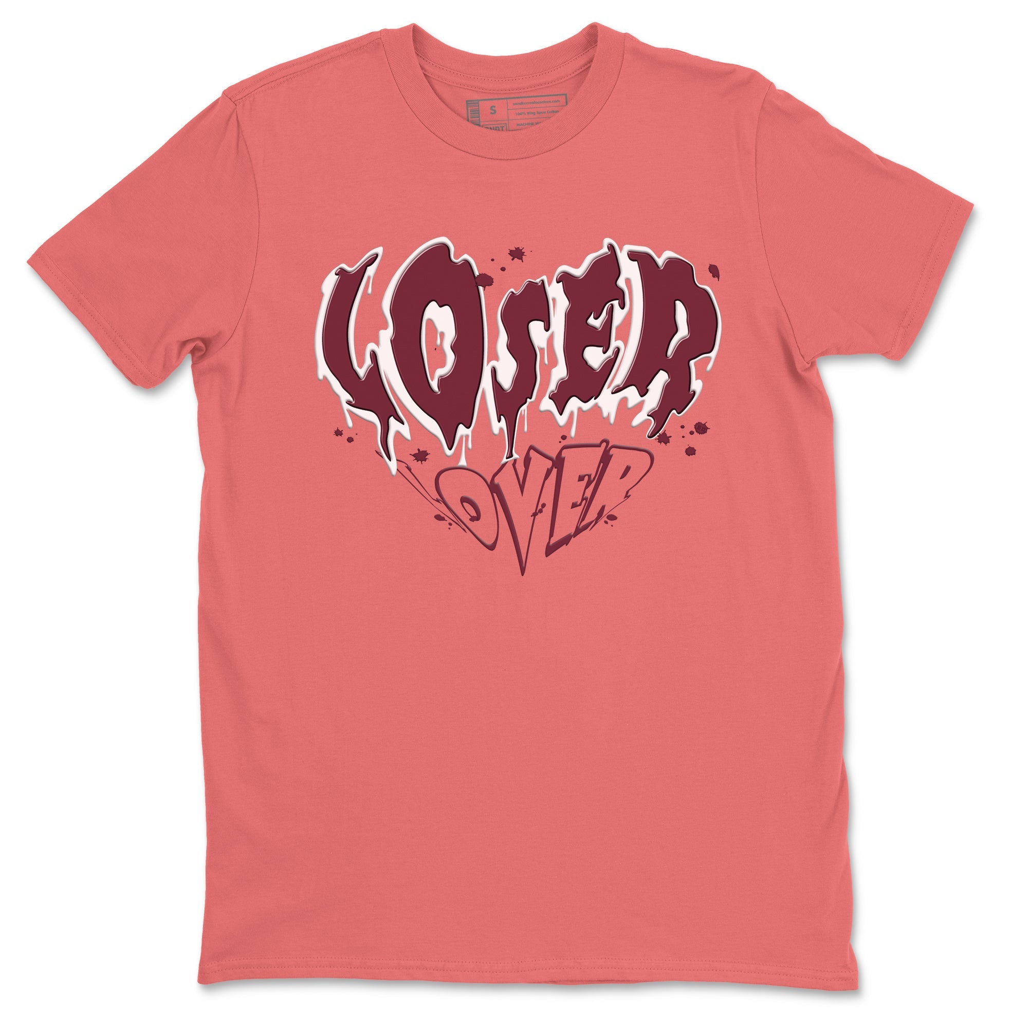 Dunk Valentine's Day shirt to match jordans Melting Loser Lover sneaker tees Dunk Low Valentines Day Drip Gear Zone unisex cotton Coral 2 crew neck shirt