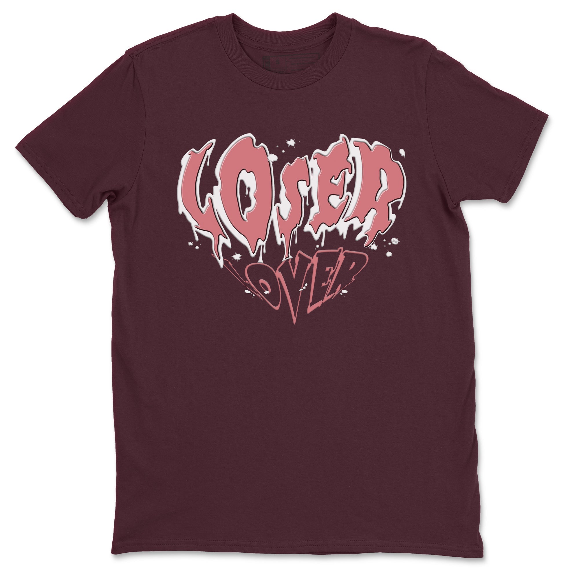 Dunk Valentine's Day shirt to match jordans Melting Loser Lover sneaker tees Dunk Low Valentines Day Drip Gear Zone unisex cotton Maroon 2 crew neck shirt