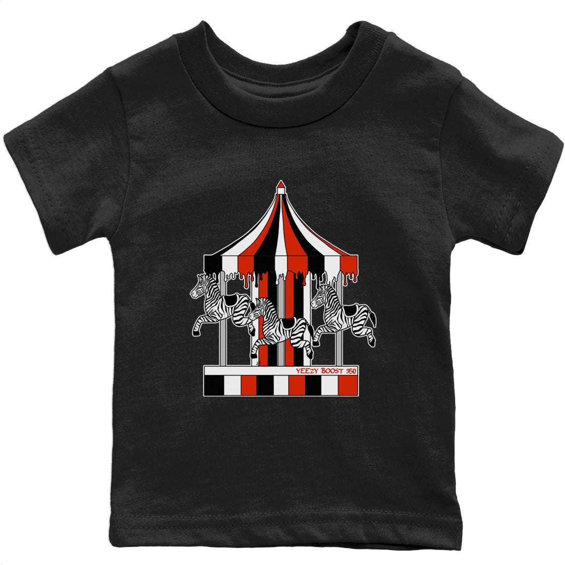 Yeezy 350 Zebra Shirt To Match Jordans Merry Go Round Sneaker Tees Yeezy 350 Zebra Drip Gear Zone Sneaker Matching Clothing Kids Shirts