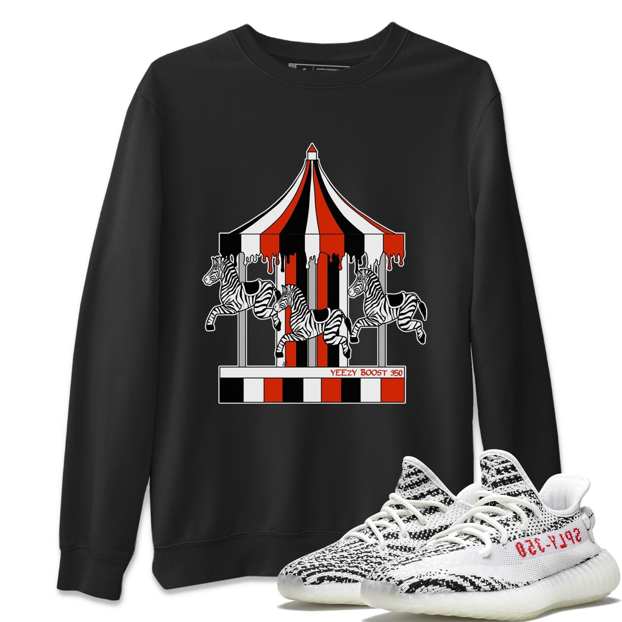 Yeezy 350 Zebra Shirt To Match Jordans Merry Go Round Sneaker Tees Yeezy 350 Zebra Drip Gear Zone Sneaker Matching Clothing Unisex Shirts