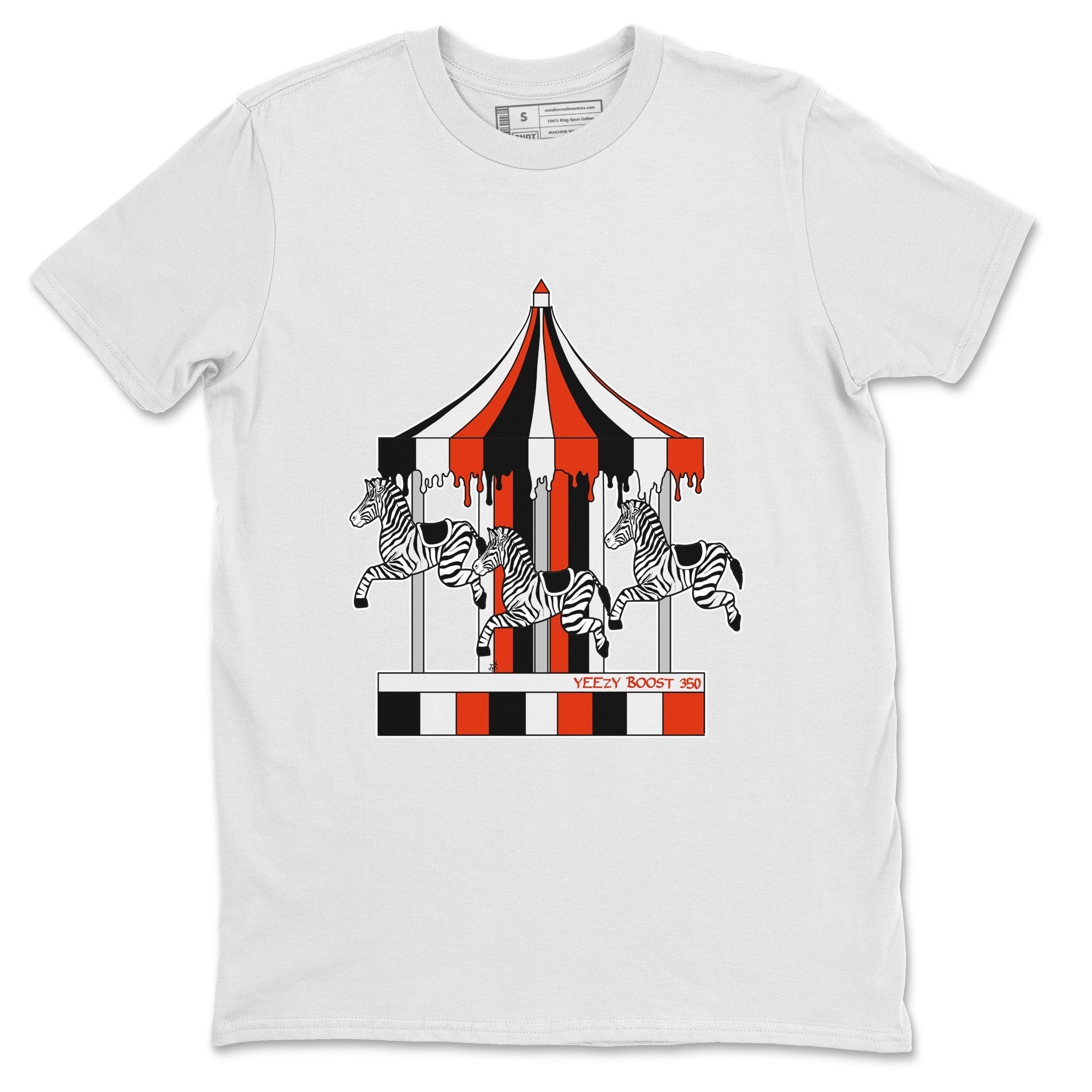 Yeezy 350 Zebra Shirt To Match Jordans Merry Go Round Sneaker Tees Yeezy 350 Zebra Drip Gear Zone Sneaker Matching Clothing Unisex Shirts