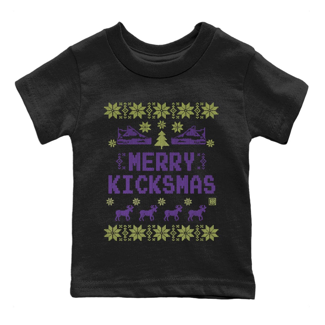 Jordan 4 Canyon Purple Sneaker Matching T-Shirt Merry Kicksmas Sneaker Tees Jordan 4 Canyon Purple Sneaker Release Tees Kids Shirts