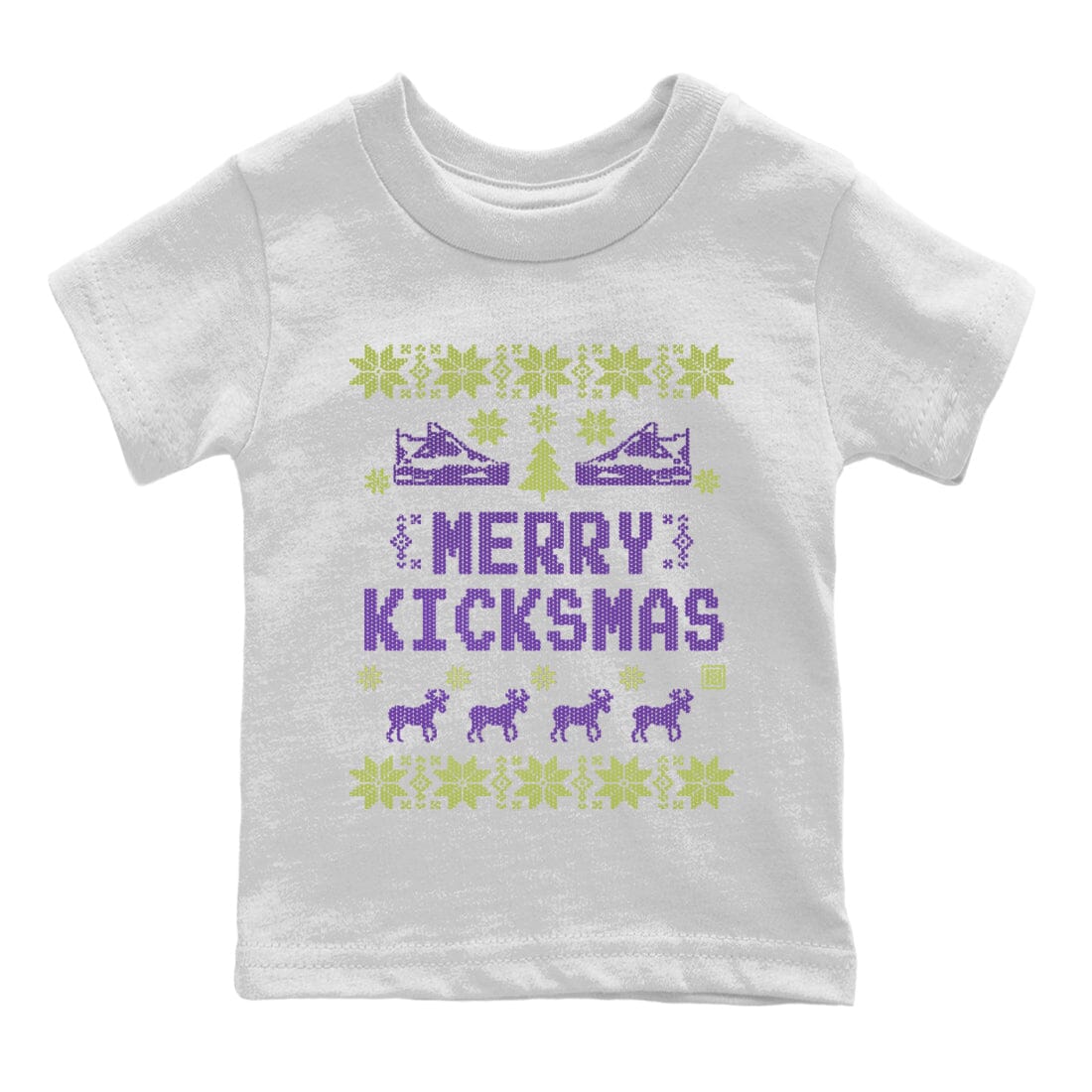 Jordan 4 Canyon Purple Sneaker Matching T-Shirt Merry Kicksmas Sneaker Tees Jordan 4 Canyon Purple Sneaker Release Tees Kids Shirts