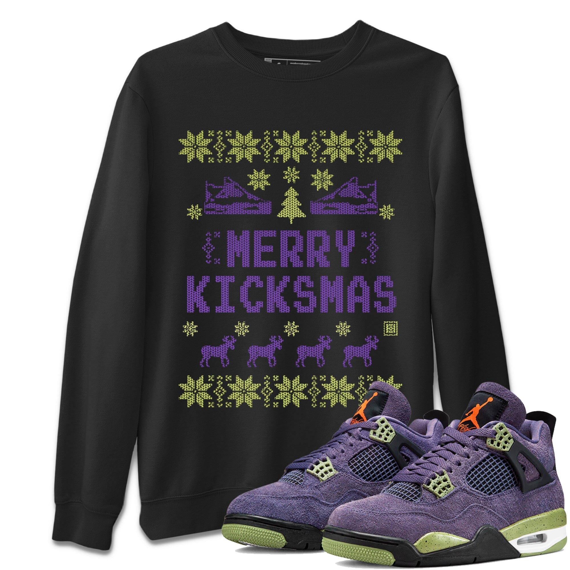 Jordan 4 Canyon Purple Shirt To Match Jordans Merry Kicksmas Sneaker Tees Jordan 4 Canyon Purple Drip Gear Zone Sneaker Matching Clothing Unisex Shirts
