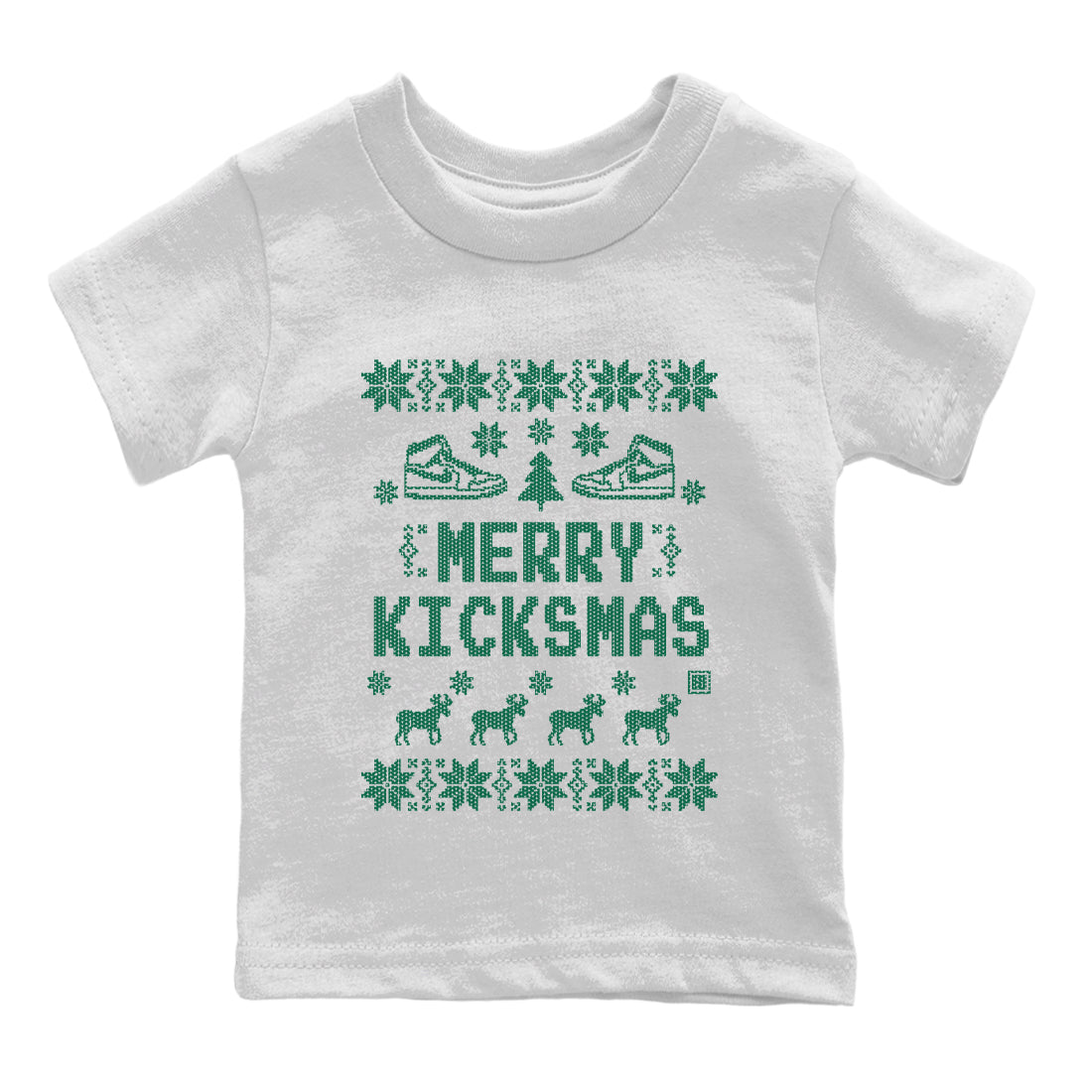 Jordan 1 Gorge Green Sneaker Matching T-Shirt Merry Kicksmas Sneaker Tees Jordan 1 Gorge Green Sneaker Release Tees Kids Shirts