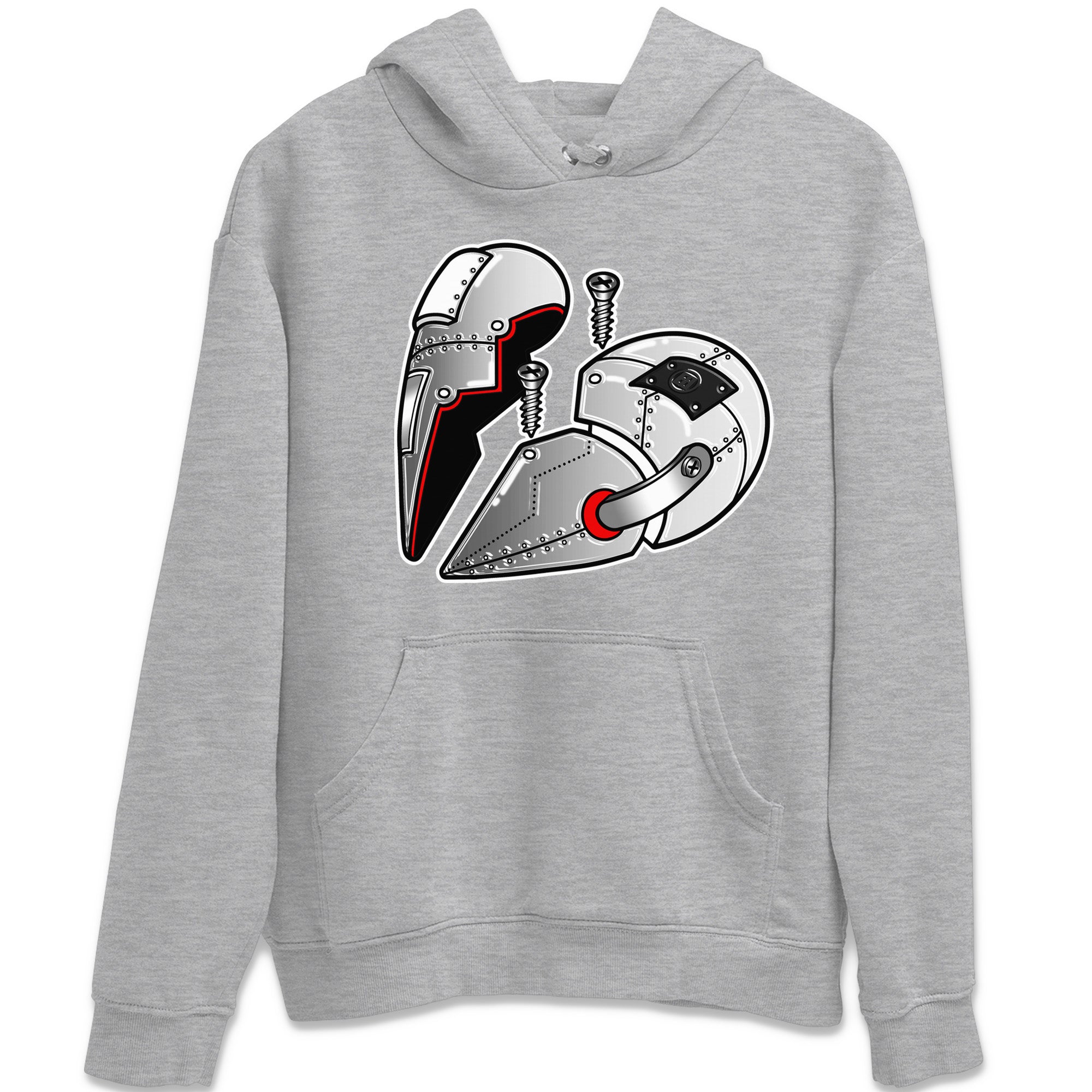 Air Jordan 14 Metallic Silver Sneaker Match Tees Metal Heart Streetwear Sneaker Shirt Jordan 14 WMNS Metallic Silver Sneaker Release Tees Unisex Shirts Heather Grey 2