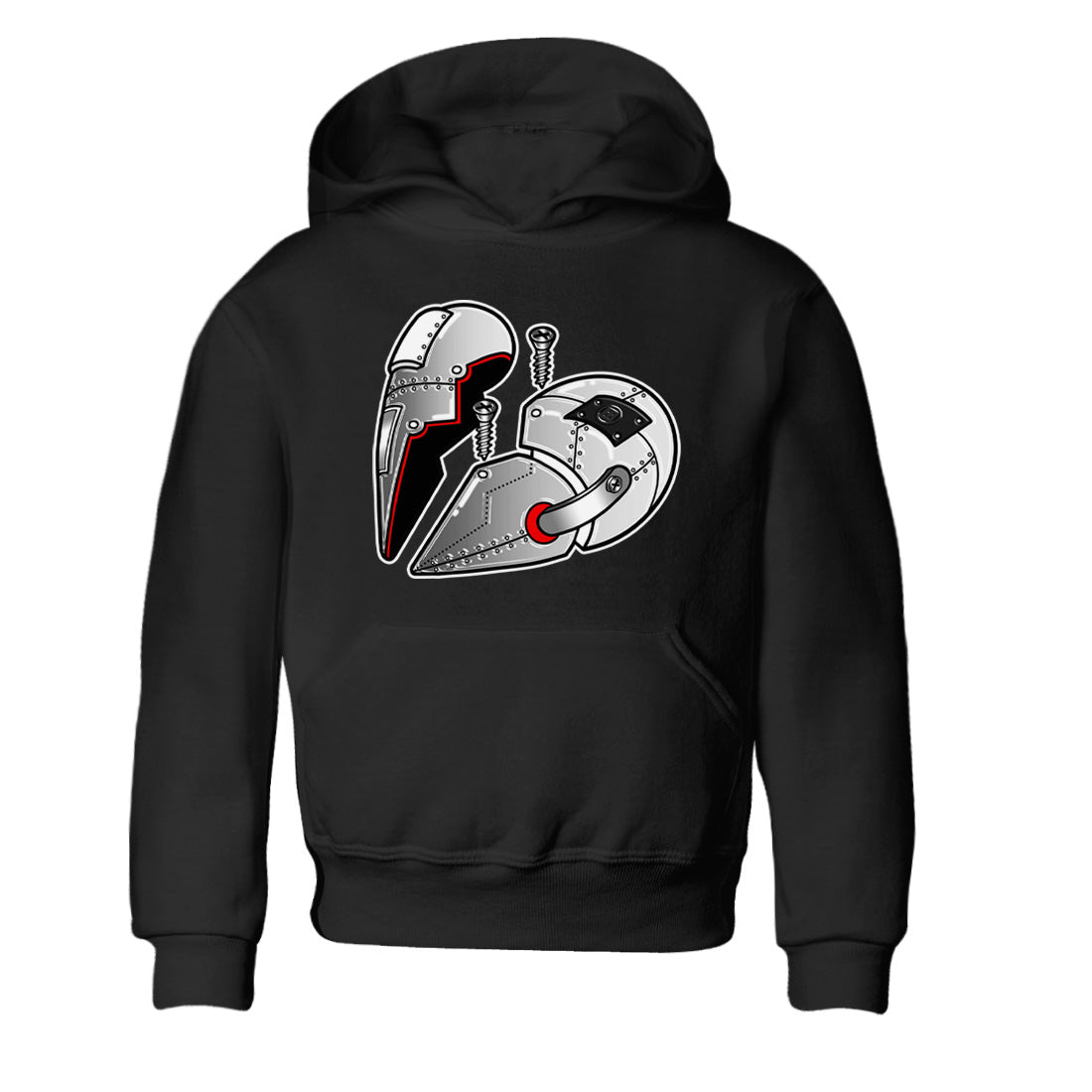 Air Jordan 14 Metallic Silver Sneaker Match Tees Metal Heart Streetwear Sneaker Shirt Jordan 14 WMNS Metallic Silver Sneaker Release Tees Kids Shirts Black 2