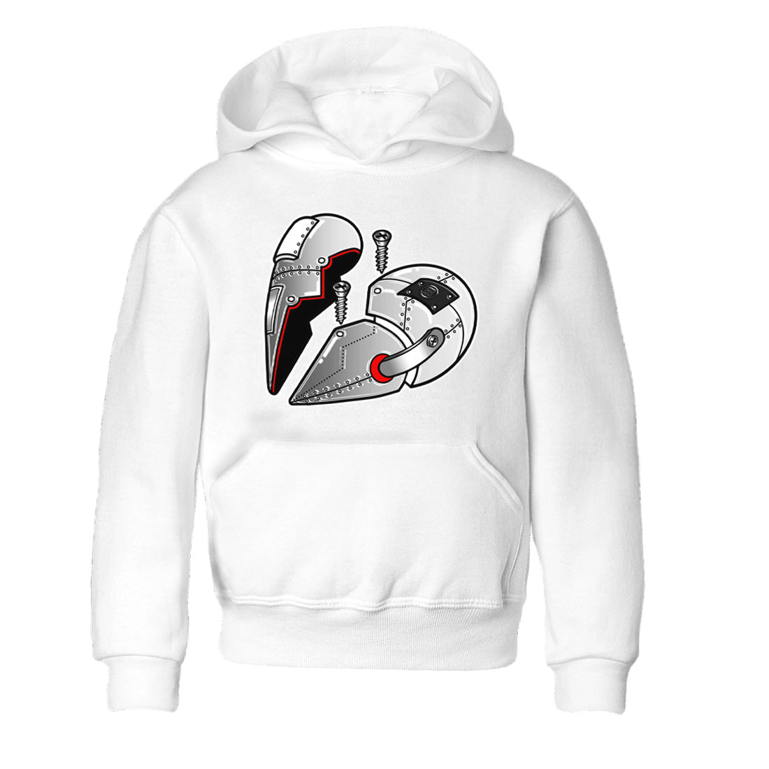 Air Jordan 14 Metallic Silver Sneaker Match Tees Metal Heart Streetwear Sneaker Shirt Jordan 14 WMNS Metallic Silver Sneaker Release Tees Kids Shirts White 2