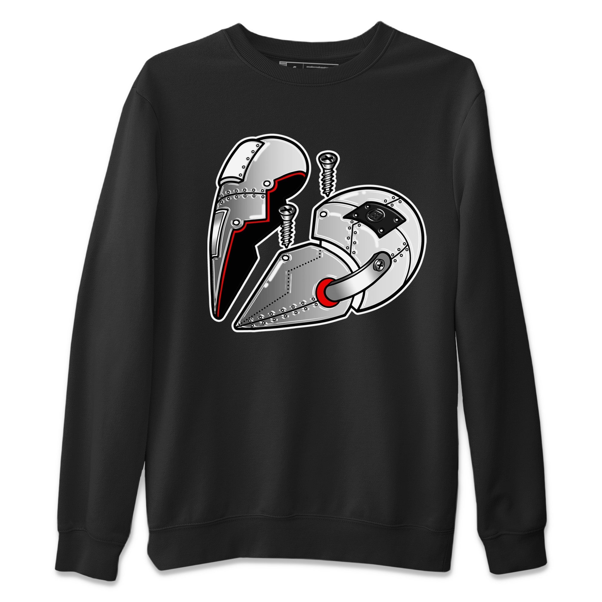 Air Jordan 14 Metallic Silver Sneaker Match Tees Metal Heart Streetwear Sneaker Shirt Jordan 14 WMNS Metallic Silver Sneaker Release Tees Unisex Shirts Black 2