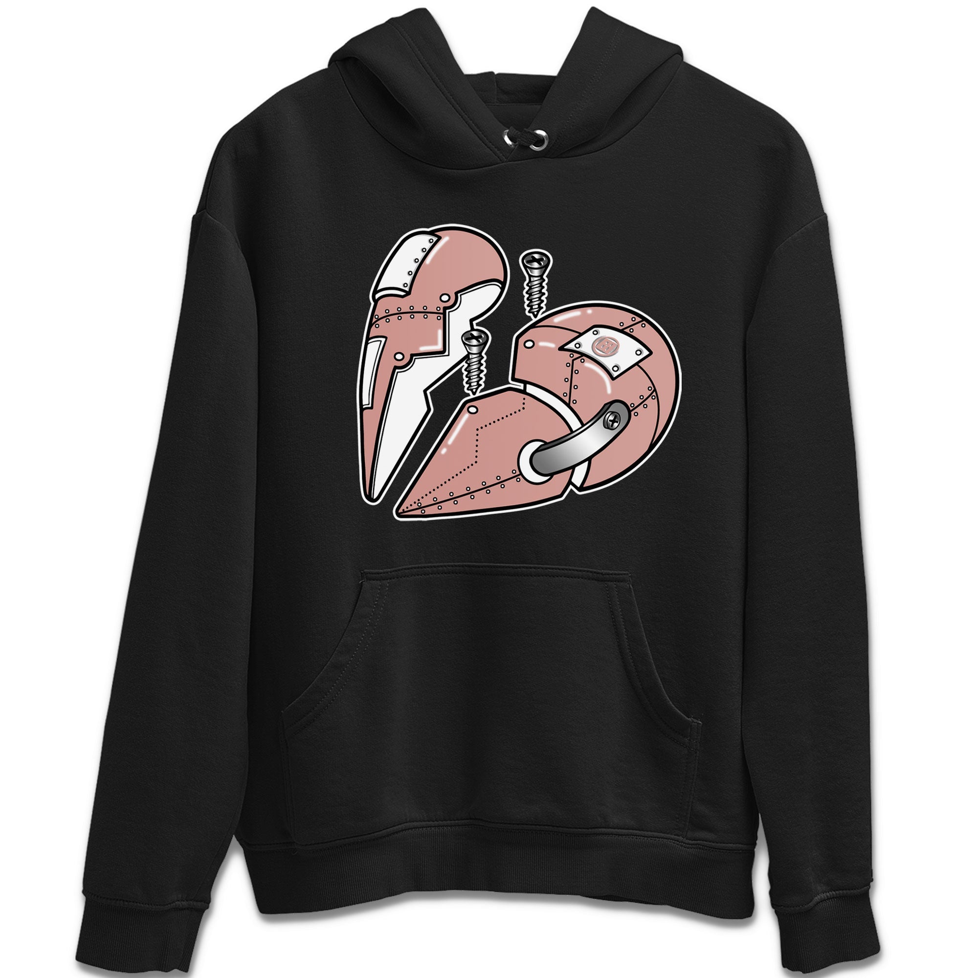 Dunk Low WMNS Rose Whisper shirt to match jordans Metal Heart Streetwear Sneaker Shirt Dunk Rose Whisper Drip Gear Zone Sneaker Matching Clothing Casual Unisex shirts Black 2 T-Shirt