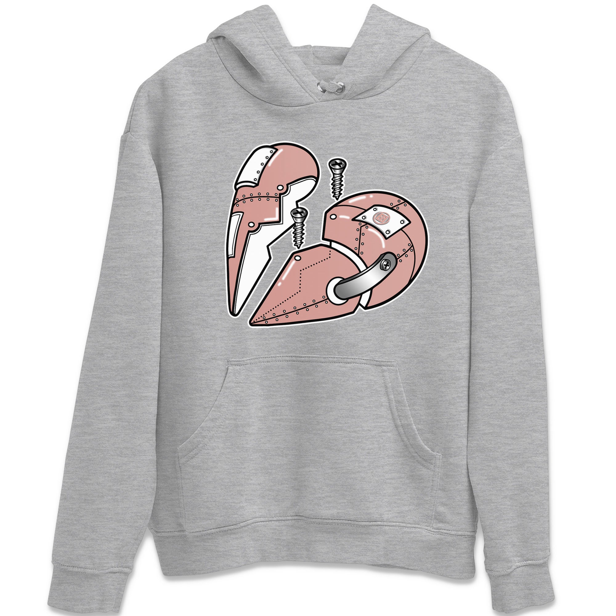 Dunk Low WMNS Rose Whisper shirt to match jordans Metal Heart Streetwear Sneaker Shirt Dunk Rose Whisper Drip Gear Zone Sneaker Matching Clothing Casual Unisex shirts Heather Grey 2 T-Shirt