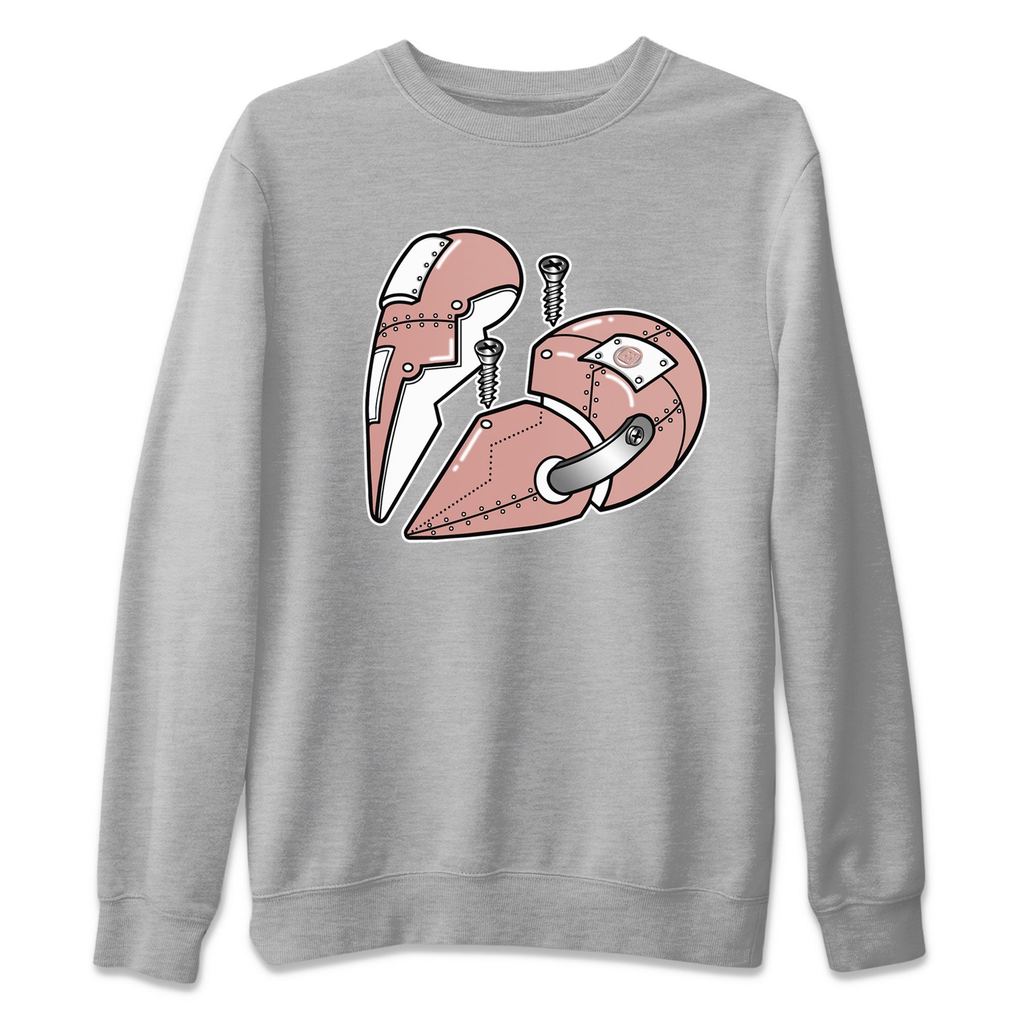 Dunk Low WMNS Rose Whisper shirt to match jordans Metal Heart Streetwear Sneaker Shirt Dunk Rose Whisper Drip Gear Zone Sneaker Matching Clothing Casual Unisex shirts Heather Grey 2 T-Shirt