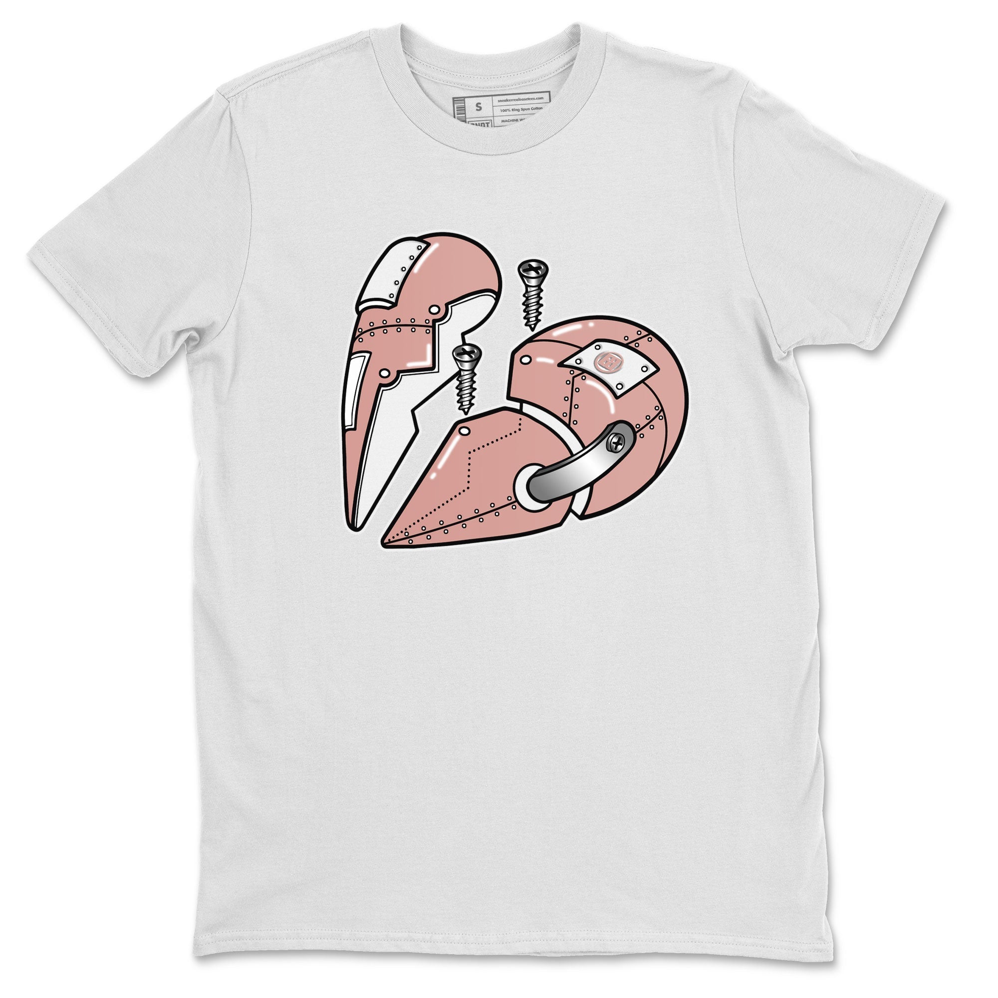 Dunk Low WMNS Rose Whisper shirt to match jordans Metal Heart Streetwear Sneaker Shirt Dunk Rose Whisper Drip Gear Zone Sneaker Matching Clothing Casual Unisex shirts White 2 T-Shirt
