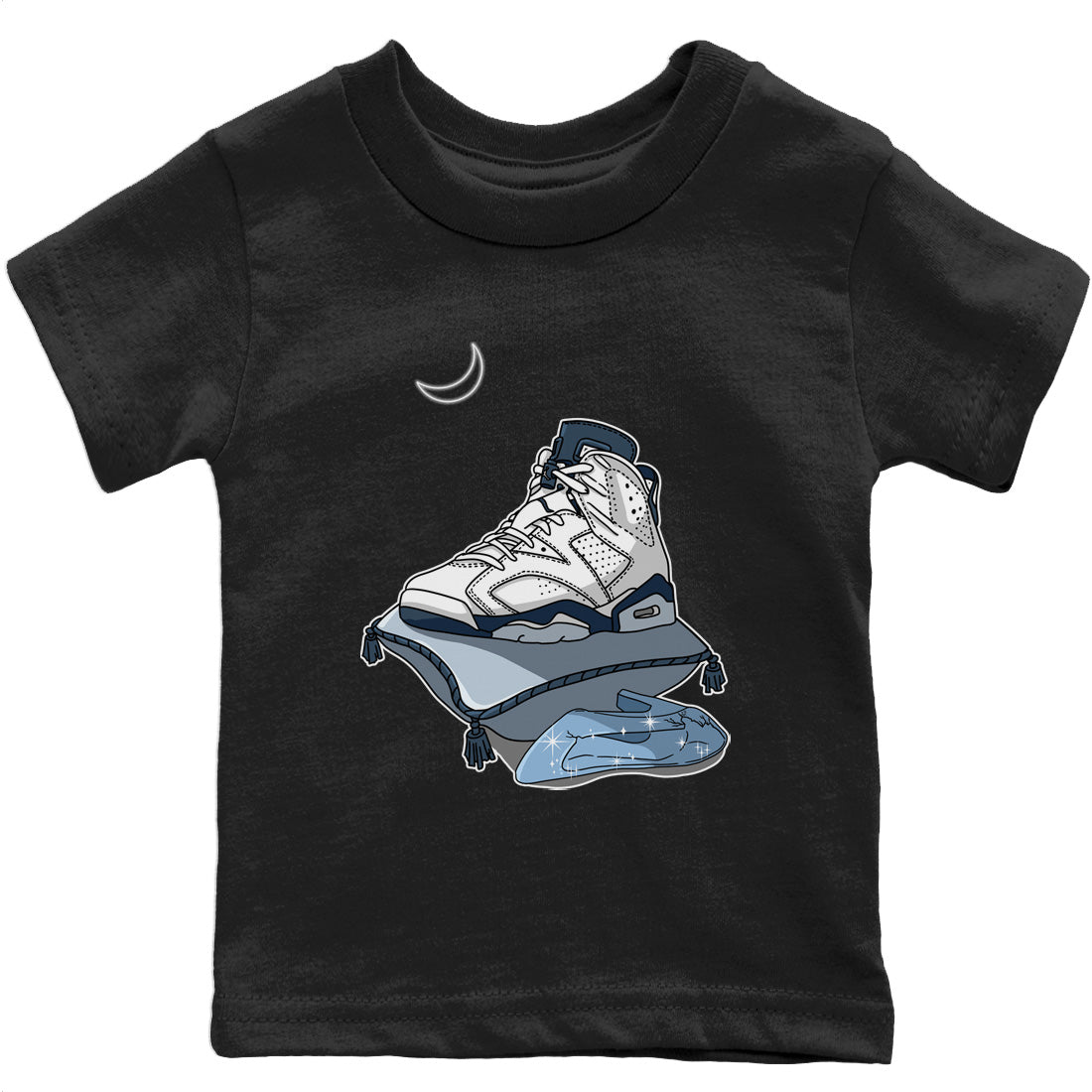 Jordan 6 Midnight Navy Sneaker Matching T-Shirt Midnight Shoes Sneaker Tees Jordan 6 Midnight Navy Sneaker Release Tees Kids Shirts