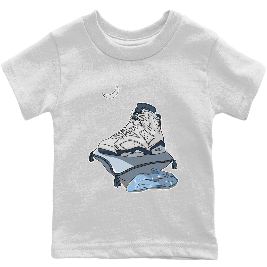 Jordan 6 Midnight Navy Sneaker Matching T-Shirt Midnight Shoes Sneaker Tees Jordan 6 Midnight Navy Sneaker Release Tees Kids Shirts