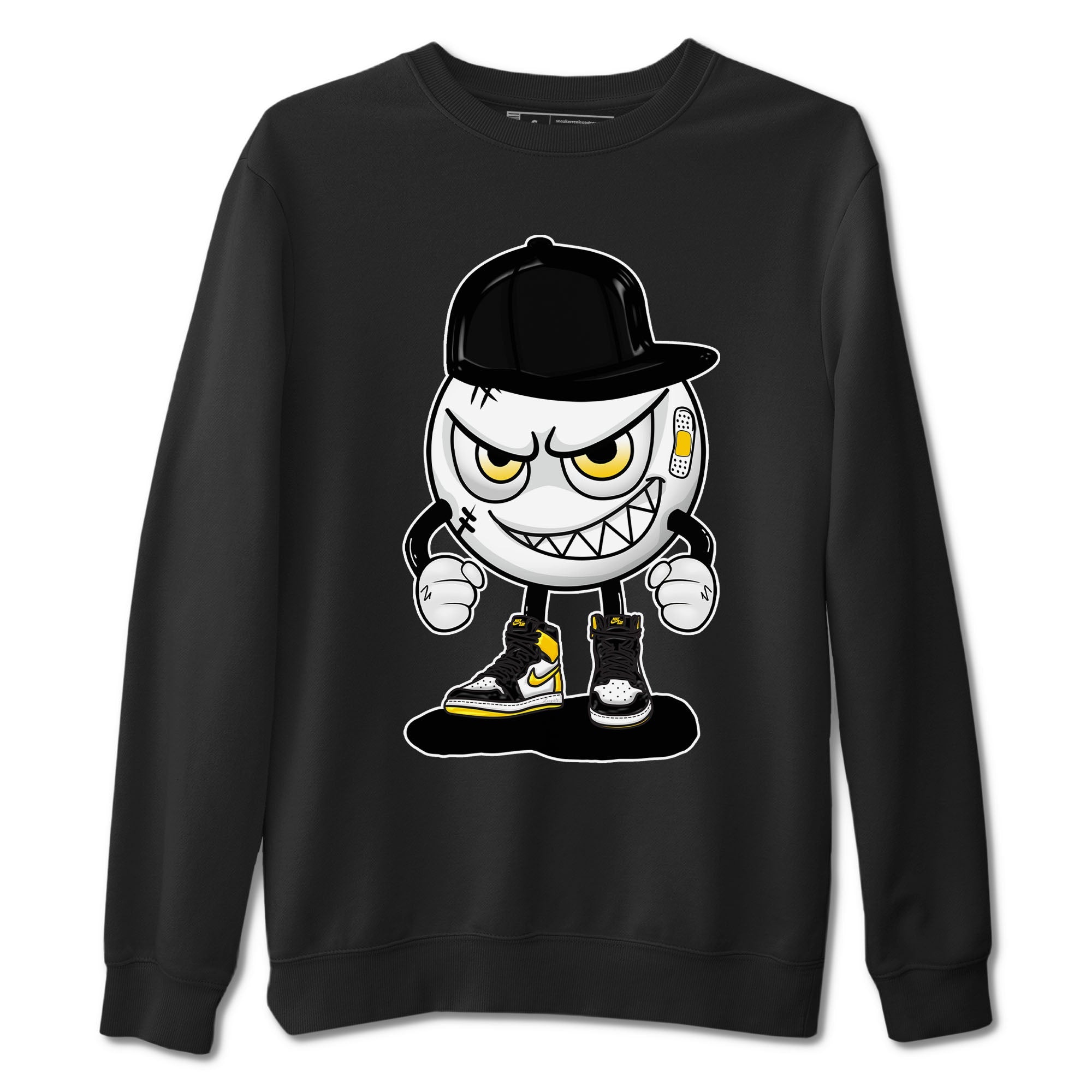 1s Yellow Ochre shirt to match jordans Mischief sneaker tees Air Jordan 1 High OG Yellow Ochre Drip Gear Zone unisex cotton Black 2 crew neck shirt