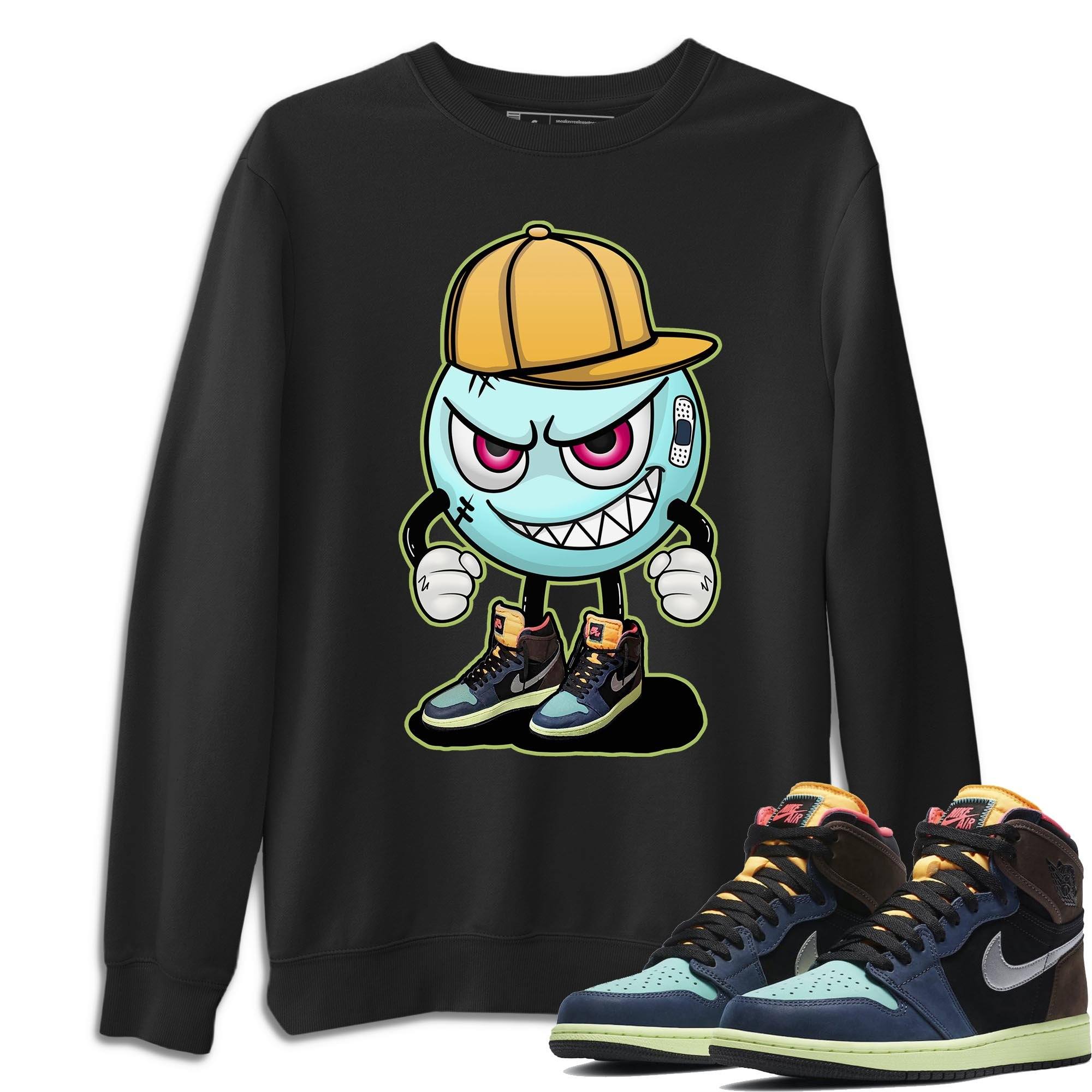 Jordan 1 Bio Hack Sneaker Match Tees Mischief Emoji Sneaker Tees Jordan 1 Bio Hack Jordan to match sneaker T-Shirt Crew Neck Shirts