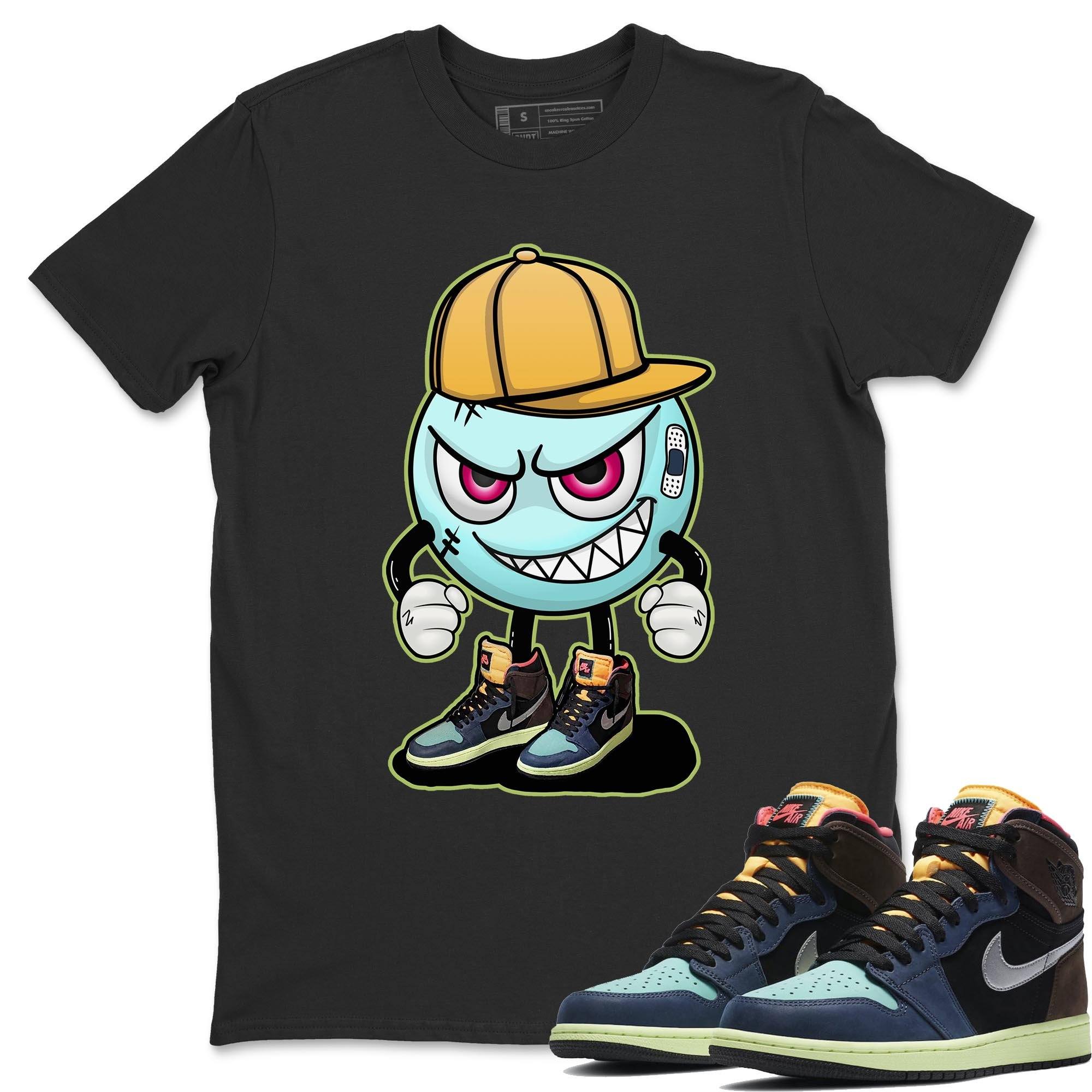 Jordan 1 Bio Hack Sneaker Match Tees Mischief Emoji Sneaker Tees Jordan 1 Bio Hack Jordan to match sneaker T-Shirt Crew Neck Shirts