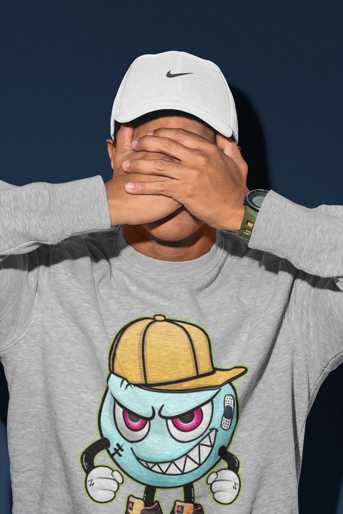 Jordan 1 Bio Hack Sneaker Match Tees Mischief Emoji Sneaker Tees Jordan 1 Bio Hack Jordan to match sneaker T-Shirt Crew Neck Shirts
