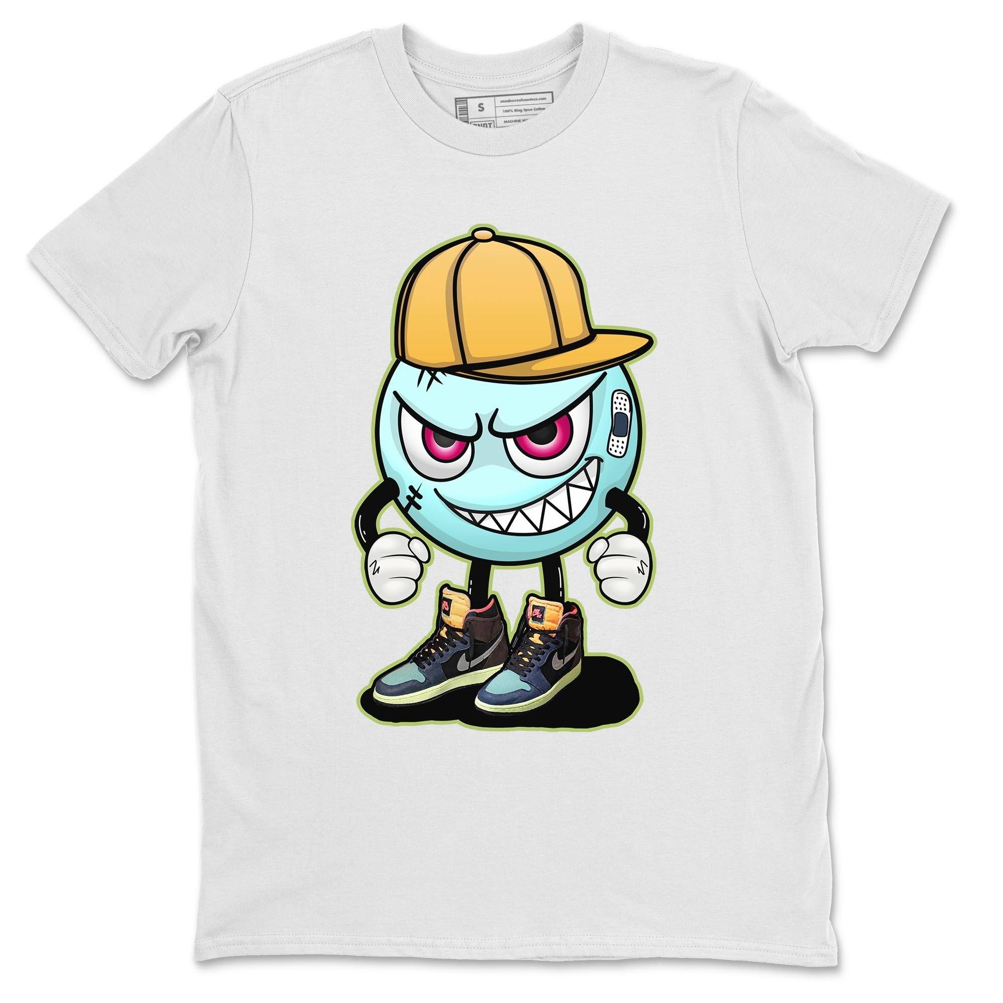 Jordan 1 Bio Hack Sneaker Match Tees Mischief Emoji Sneaker Tees Jordan 1 Bio Hack Jordan to match sneaker T-Shirt Crew Neck Shirts