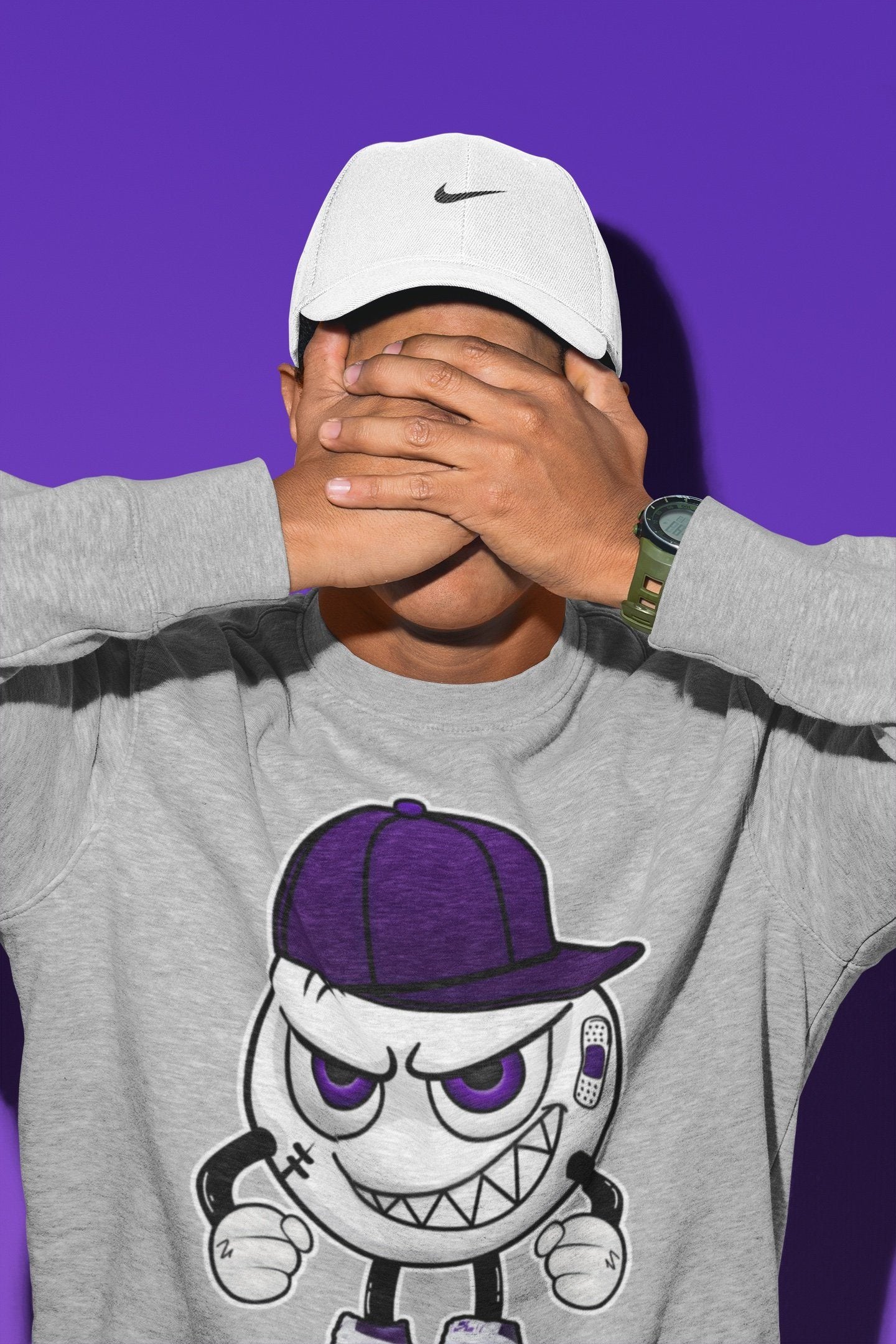 Jordan 1 WMNS Court Purple Shirt To Match Jordans Mischief Emoji Sneaker Tees Jordan 1 WMNS Court Purple Drip Gear Zone Sneaker Matching Clothing Unisex Shirts