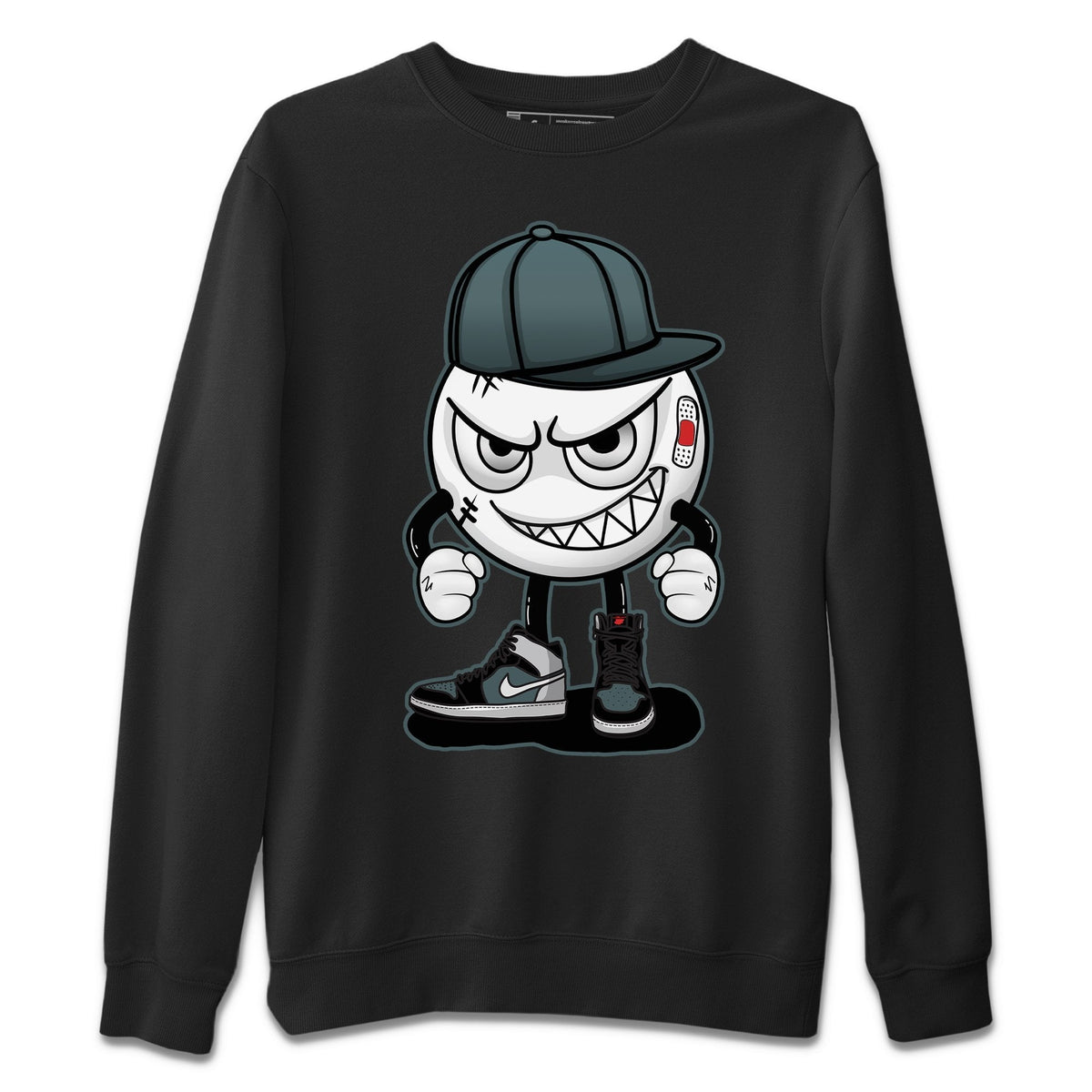 Jordan 1 Element Gore-Tex Black Grey Sneaker Matching T-Shirt Mischief Emoji Sneaker Tees Jordan 1 Element Gore-Tex Black Grey Sneaker Release Tees Crew Neck Tees