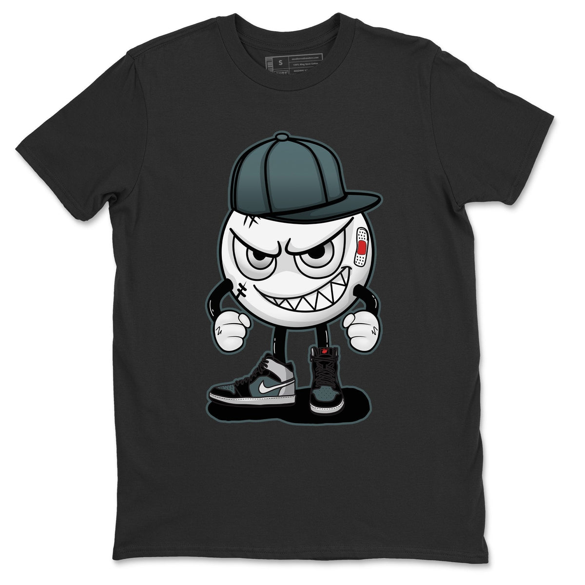 Jordan 1 Element Gore-Tex Black Grey Sneaker Matching T-Shirt Mischief Emoji Sneaker Tees Jordan 1 Element Gore-Tex Black Grey Sneaker Release Tees Crew Neck Tees