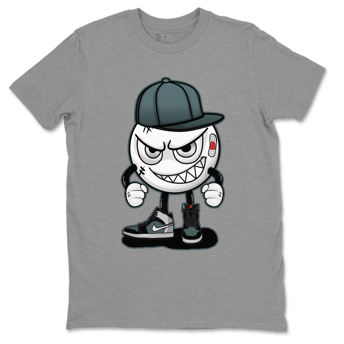 Jordan 1 Element Gore-Tex Black Grey Sneaker Matching T-Shirt Mischief Emoji Sneaker Tees Jordan 1 Element Gore-Tex Black Grey Sneaker Release Tees Crew Neck Tees