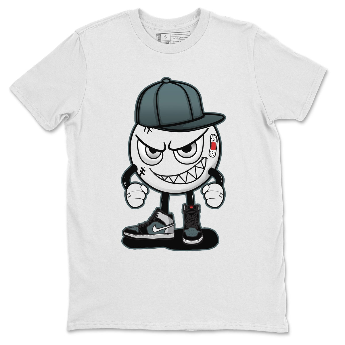 Jordan 1 Element Gore-Tex Black Grey Sneaker Matching T-Shirt Mischief Emoji Sneaker Tees Jordan 1 Element Gore-Tex Black Grey Sneaker Release Tees Crew Neck Tees