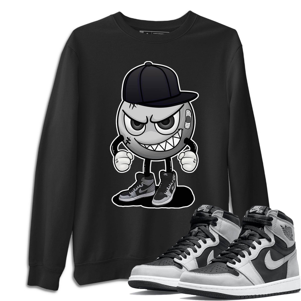 Jordan 1 Shadow 2.0 Shirt To Match Jordans Mischief Emoji Sneaker Tees Jordan 1 Shadow 2.0 Drip Gear Zone Sneaker Matching Clothing Unisex Shirts