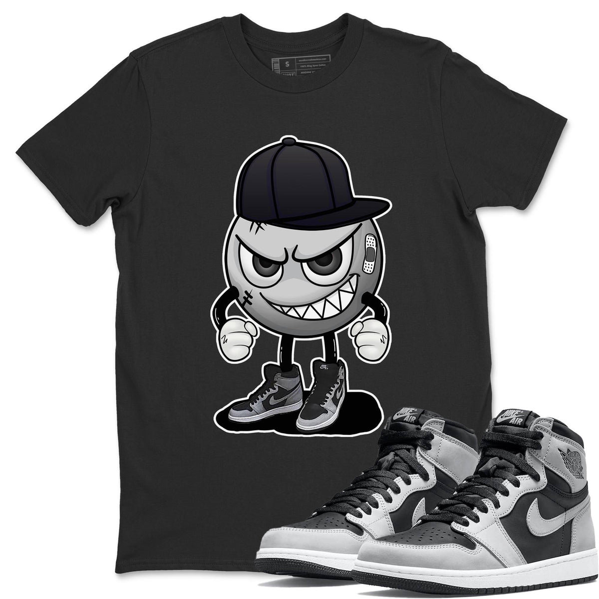 Jordan 1 Shadow 2.0 Shirt To Match Jordans Mischief Emoji Sneaker Tees Jordan 1 Shadow 2.0 Drip Gear Zone Sneaker Matching Clothing Unisex Shirts