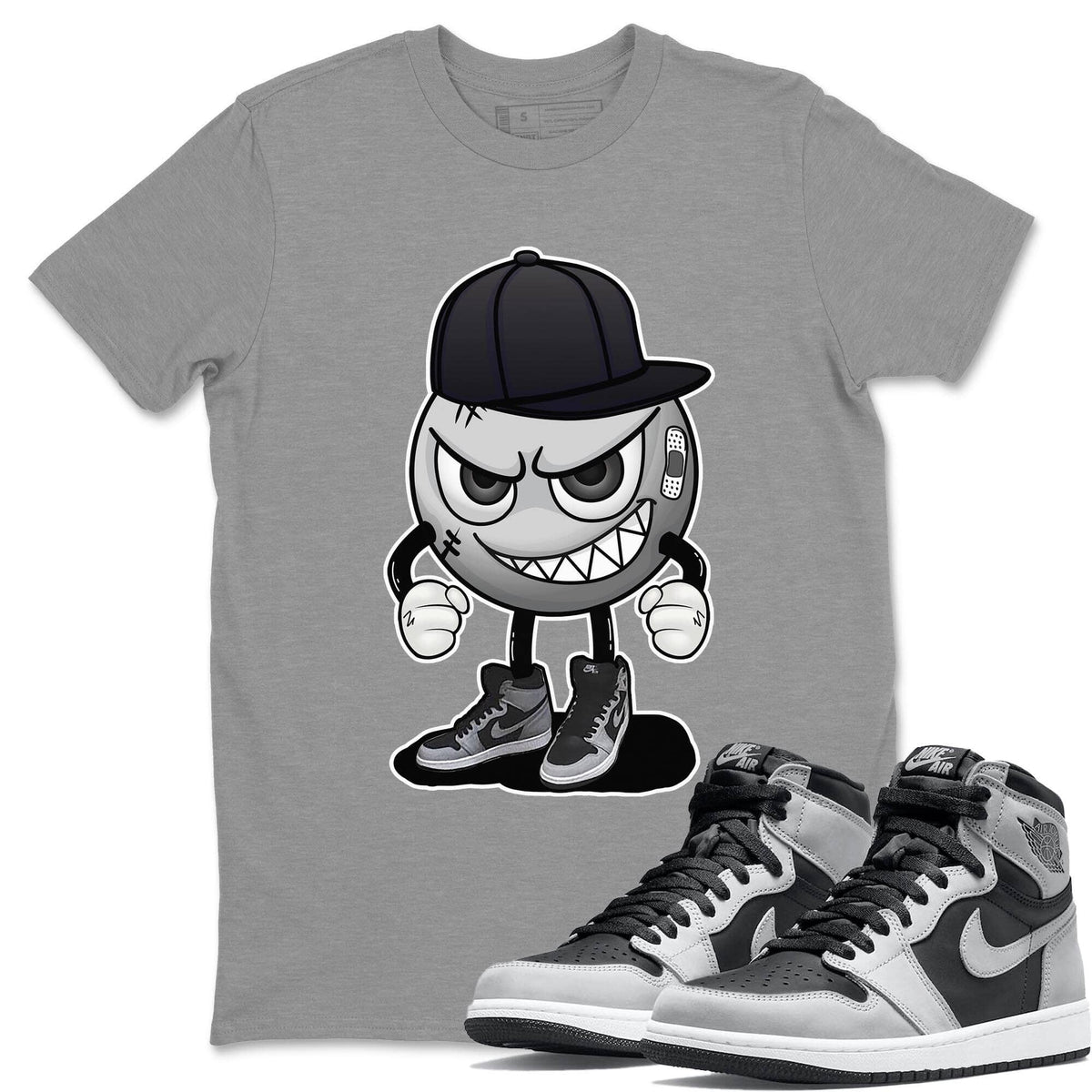 Jordan 1 Shadow 2.0 Shirt To Match Jordans Mischief Emoji Sneaker Tees Jordan 1 Shadow 2.0 Drip Gear Zone Sneaker Matching Clothing Unisex Shirts