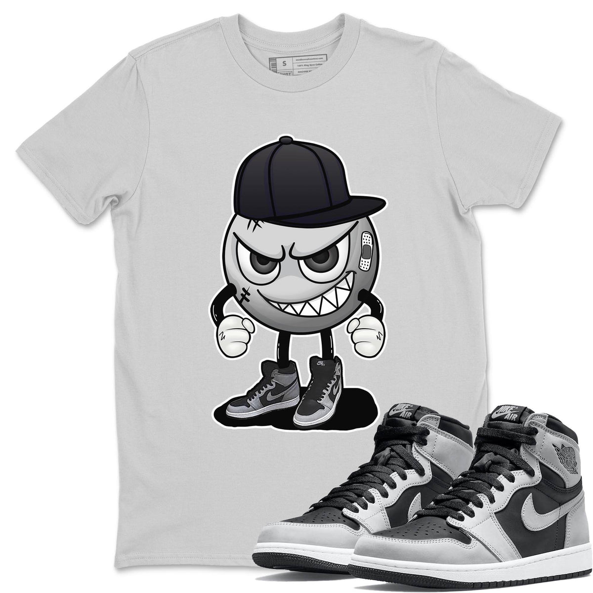 Jordan 1 Shadow 2.0 Shirt To Match Jordans Mischief Emoji Sneaker Tees Jordan 1 Shadow 2.0 Drip Gear Zone Sneaker Matching Clothing Unisex Shirts