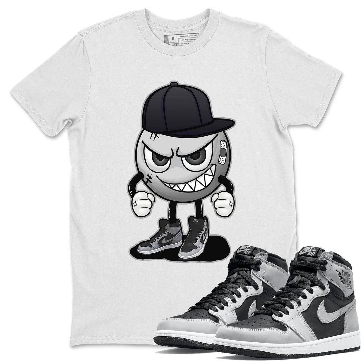 Jordan 1 Shadow 2.0 Shirt To Match Jordans Mischief Emoji Sneaker Tees Jordan 1 Shadow 2.0 Drip Gear Zone Sneaker Matching Clothing Unisex Shirts